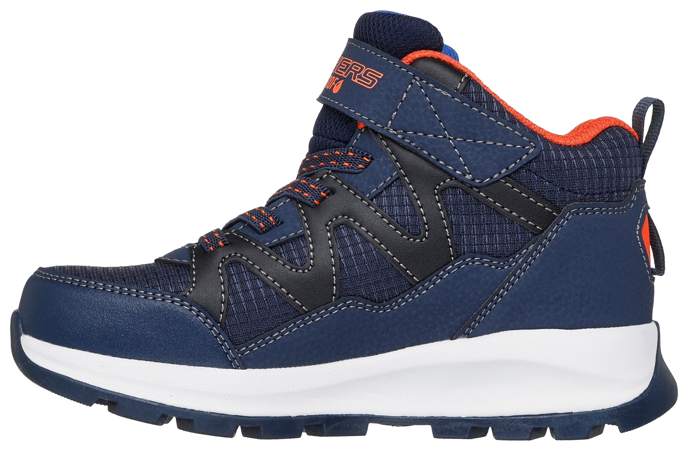 Skechers Klettstiefel »STORM BLAZER«, Freizeitschuh mit waterproof, Größenschablone zum Download
