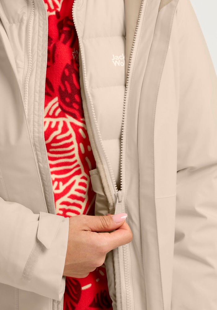 Jack Wolfskin Daunenjacke »WILD PASS DOWN JKT W RDS« Daunenjacke, warm, wind- und wasserabweisend