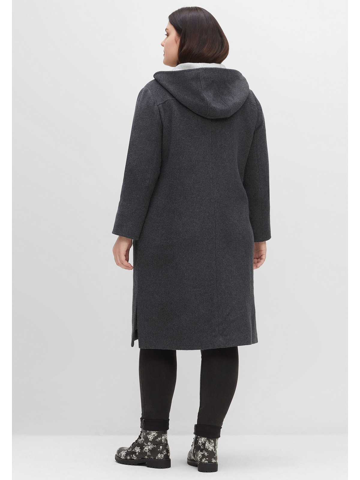 Sheego Kurzmantel »Große Größen«, aus Doubleface-Material mit Wolle online  kaufen | BAUR