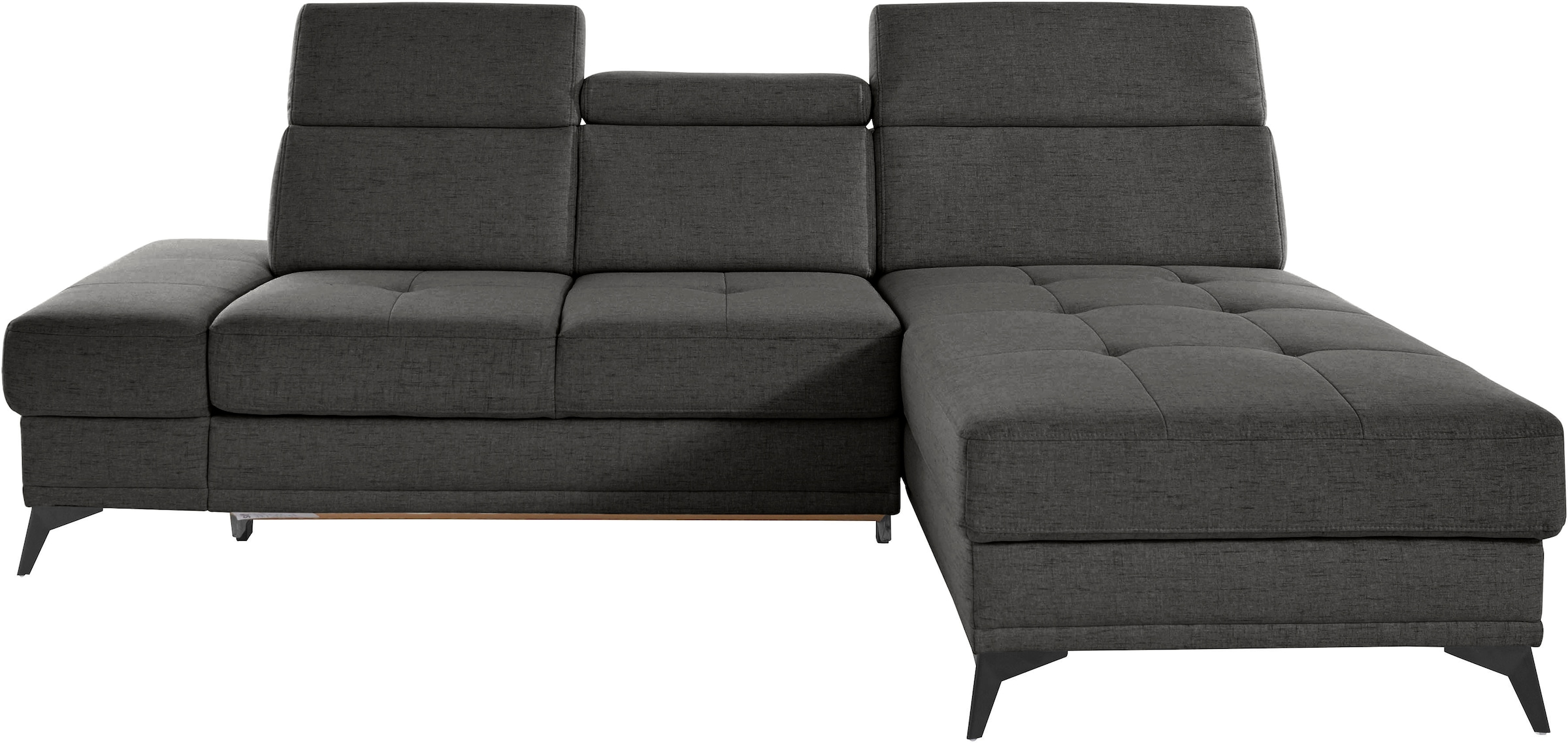 Home affaire Ecksofa "Cardiz L-Form" inkl.Kopfteilverstellung und Federkern günstig online kaufen