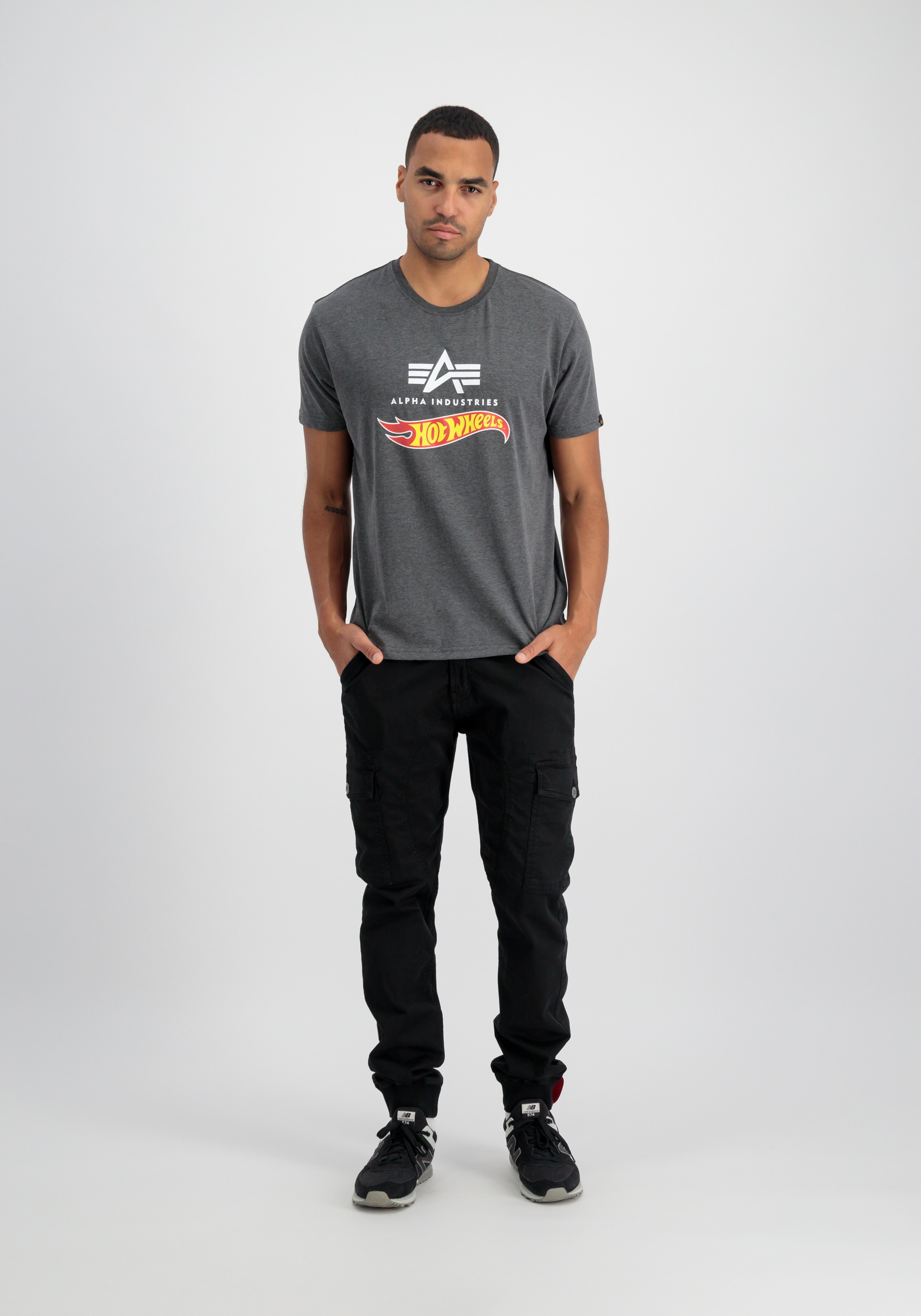 Alpha Industries Longsleeve »Alpha Industries Men - T-Shirts Hot Wheels Flag T-Shirt«