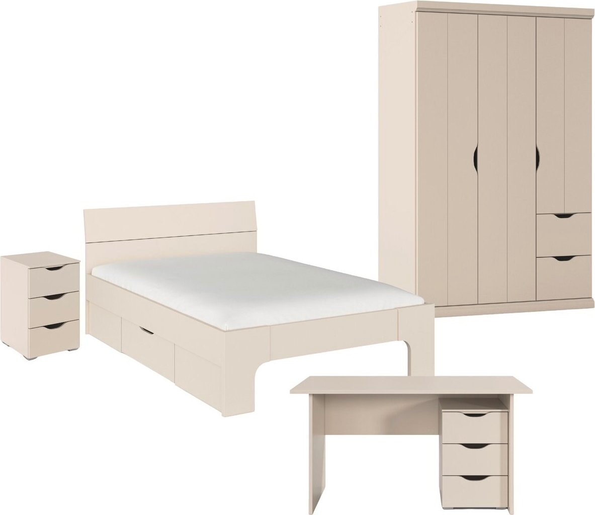 rauch Jugendzimmer-Set "Kinderzimmer Komplettzimmer Schlafzimmer-Set (4-tlg günstig online kaufen