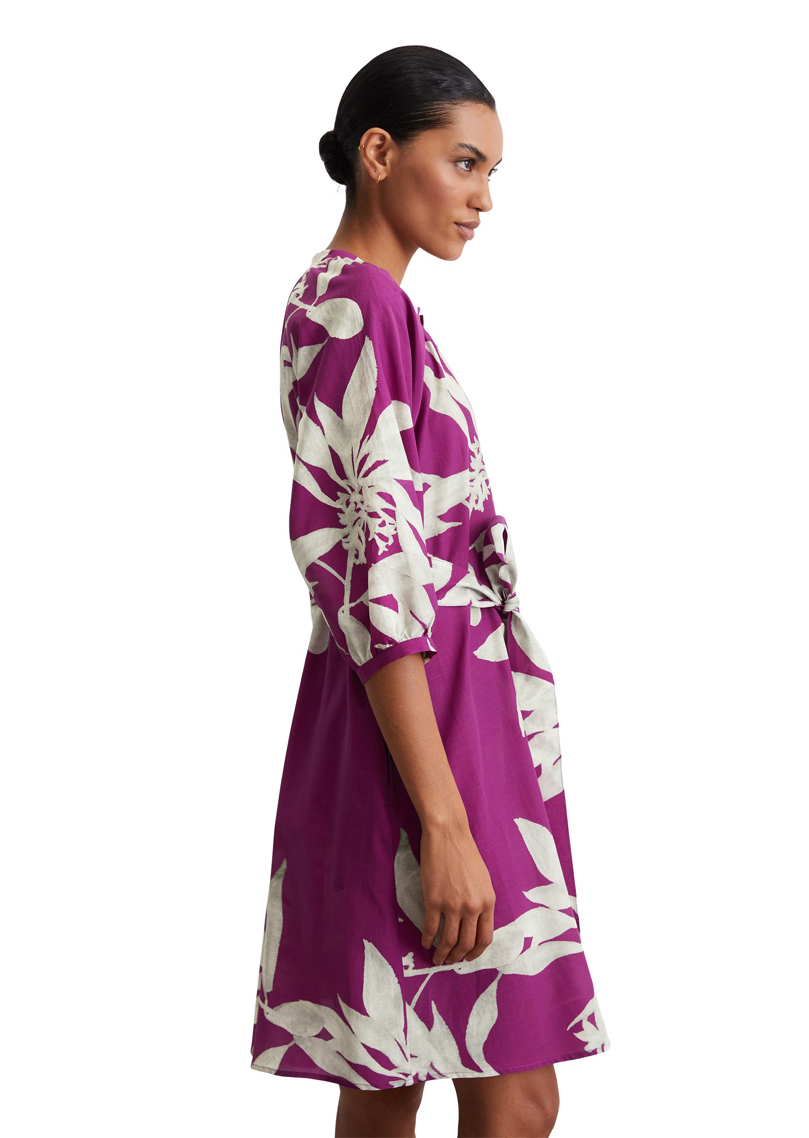 Marc OPolo Druckkleid "aus Organic-Cotton-Viskose-Mix" günstig online kaufen