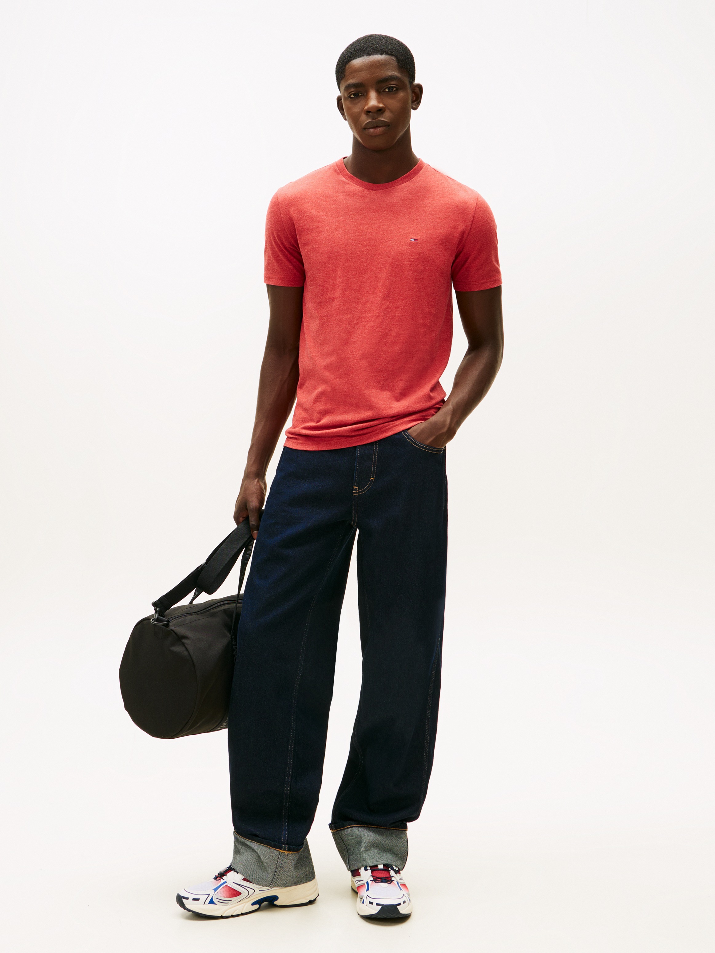 Thumbnail - Tommy Jeans T-Shirt "TJM XSLIM JASPE HTR TEE EXT"