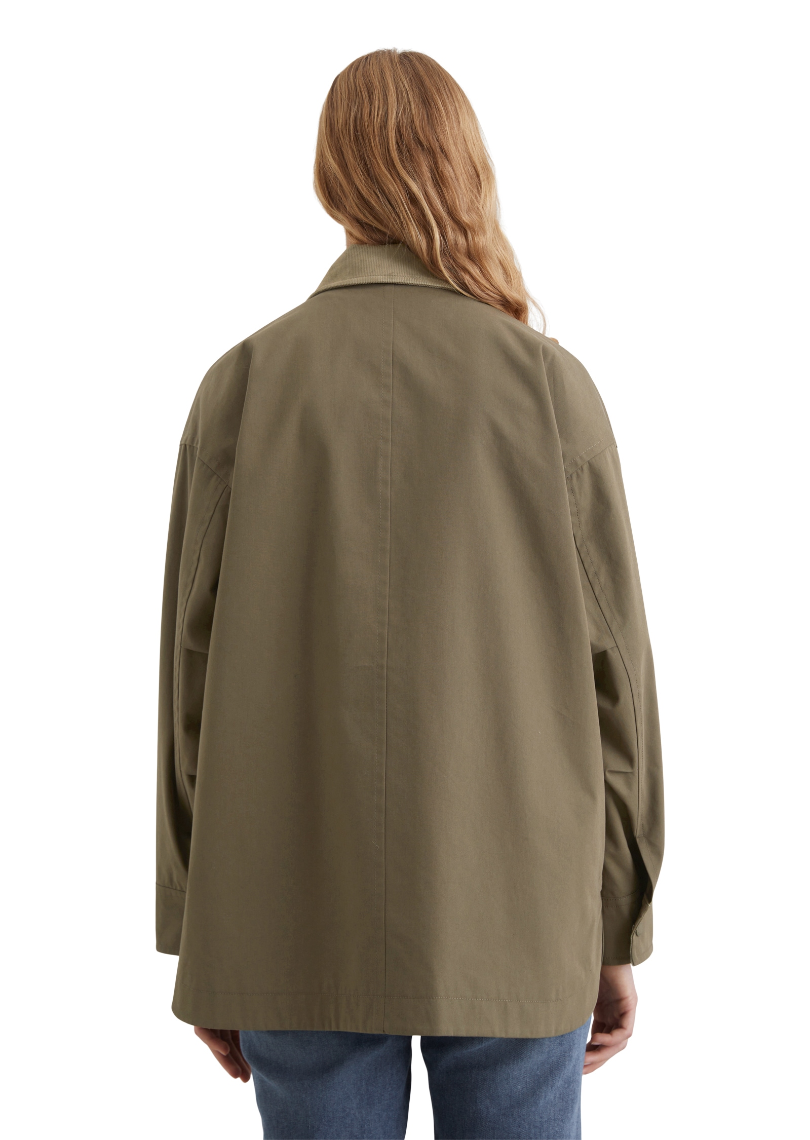 Marc O'Polo DENIM Langjacke, mit Corddetails