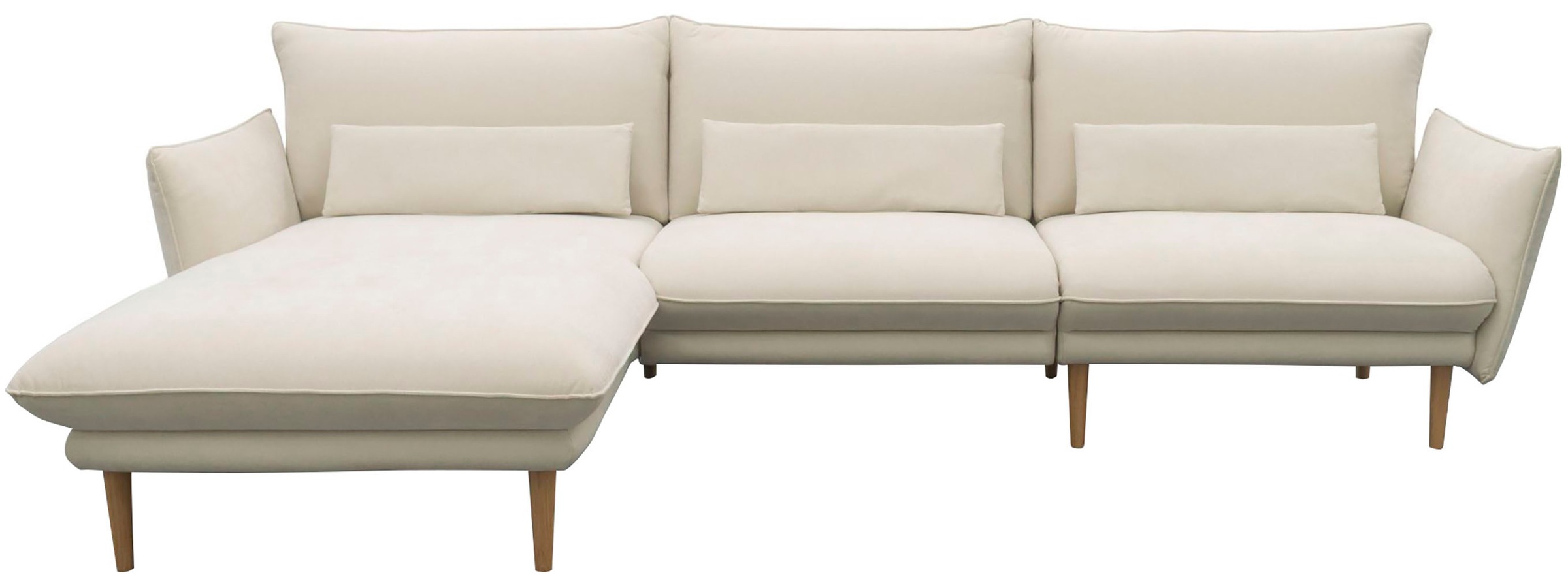 DOMO collection Ecksofa "Leuven modern mit schmalen Armlehnen, Breite 282 c günstig online kaufen