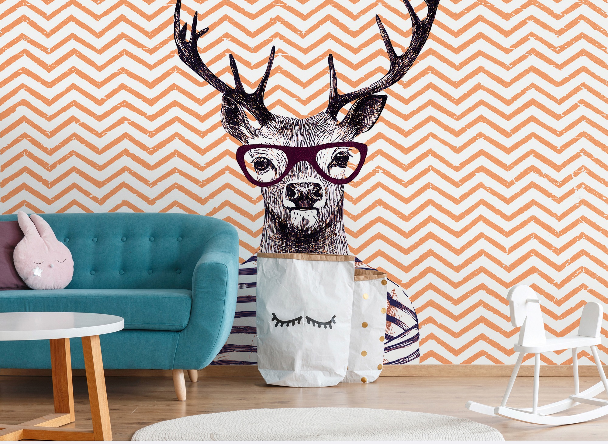 Architects Paper Fototapete »Atelier 47 Modern Deer 3« abstrakt glatt Vlies, Wand, Schräge, Decke