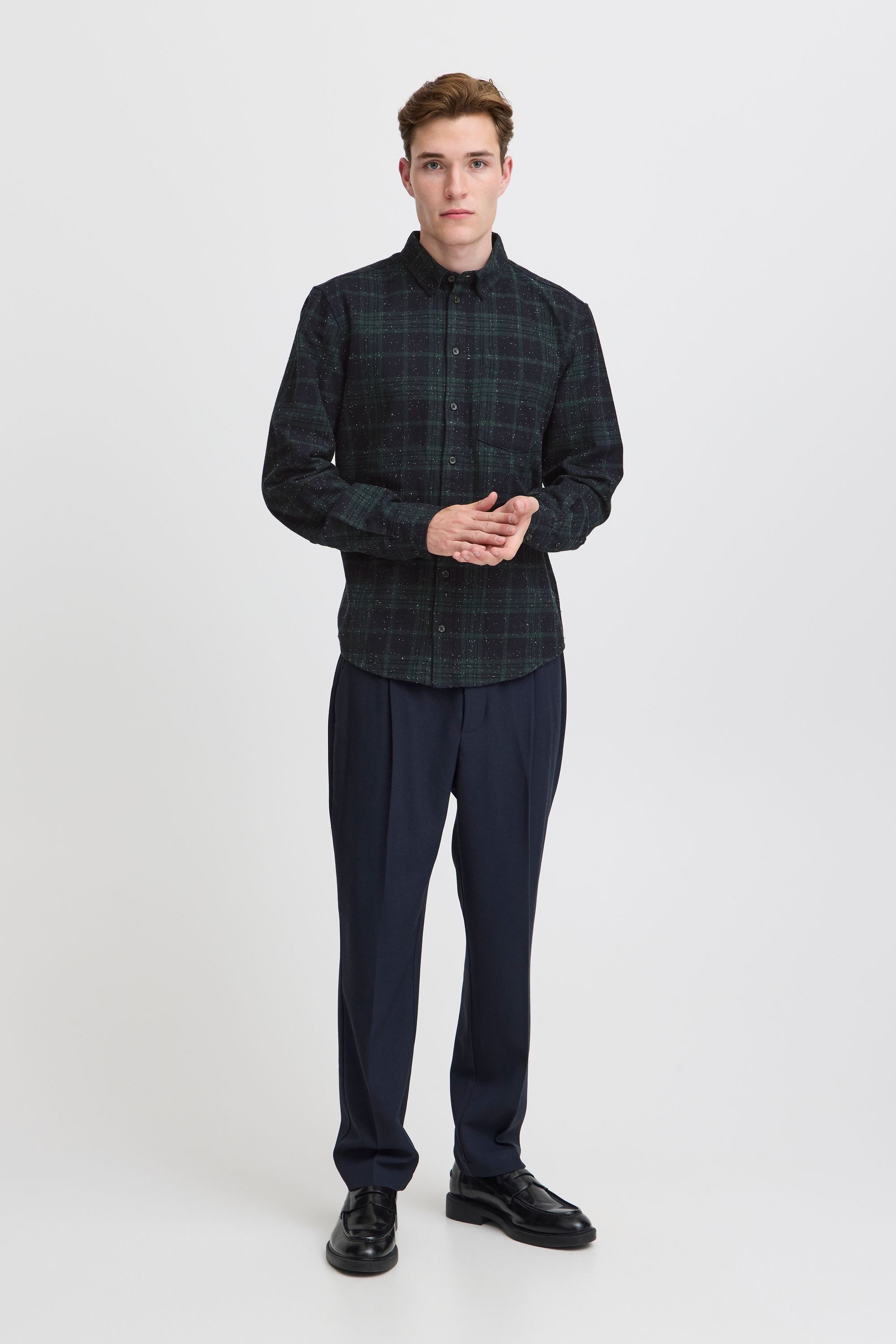 Casual Friday Langarmhemd »Langarmhemd CFANTON LS checked nep yarn shirt«