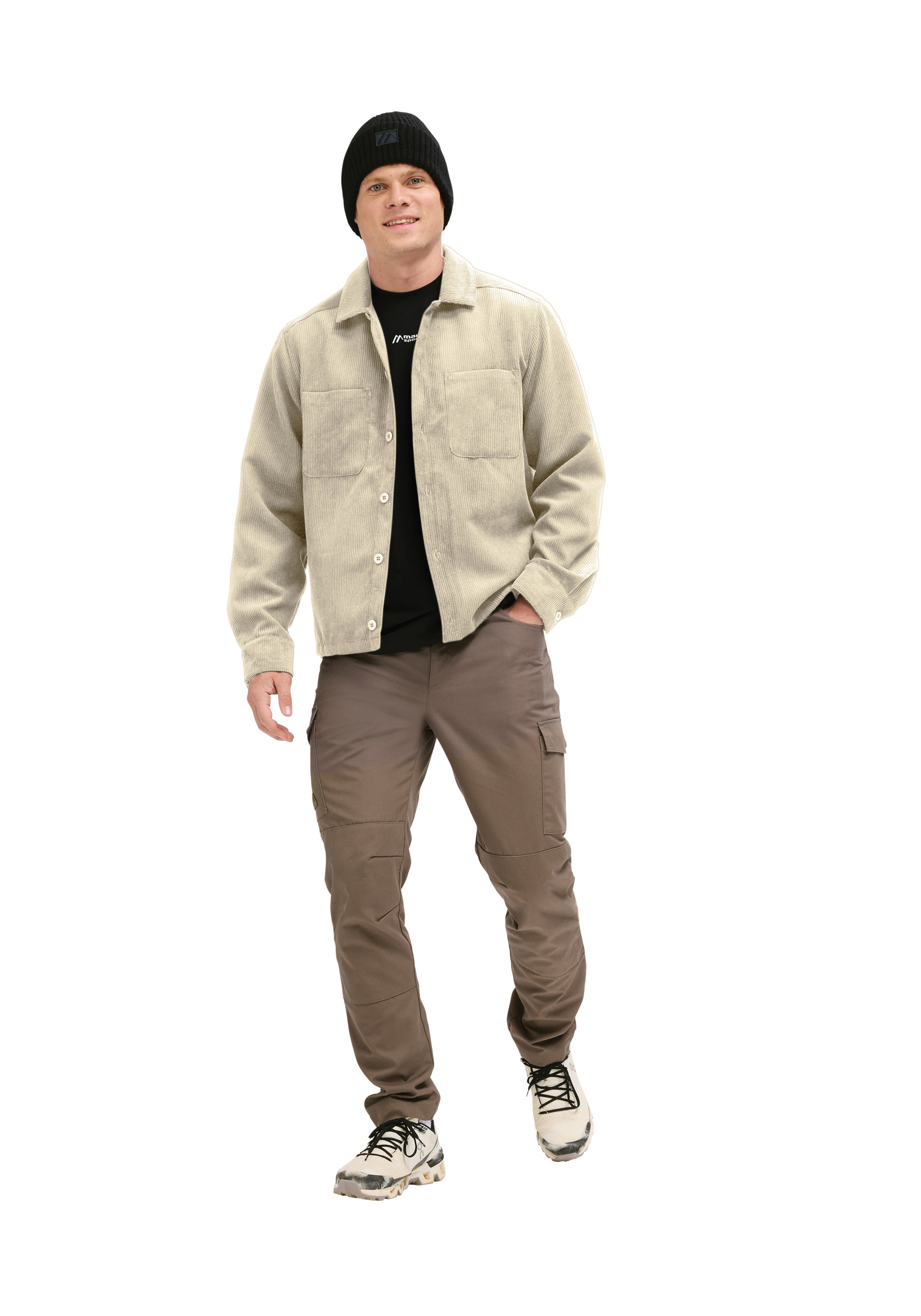 Maier Sports Funktionshemd »Wellcord M« Herren Cordhemd, modernes Hemd mit 2 Brusttaschen, Comfort Fit