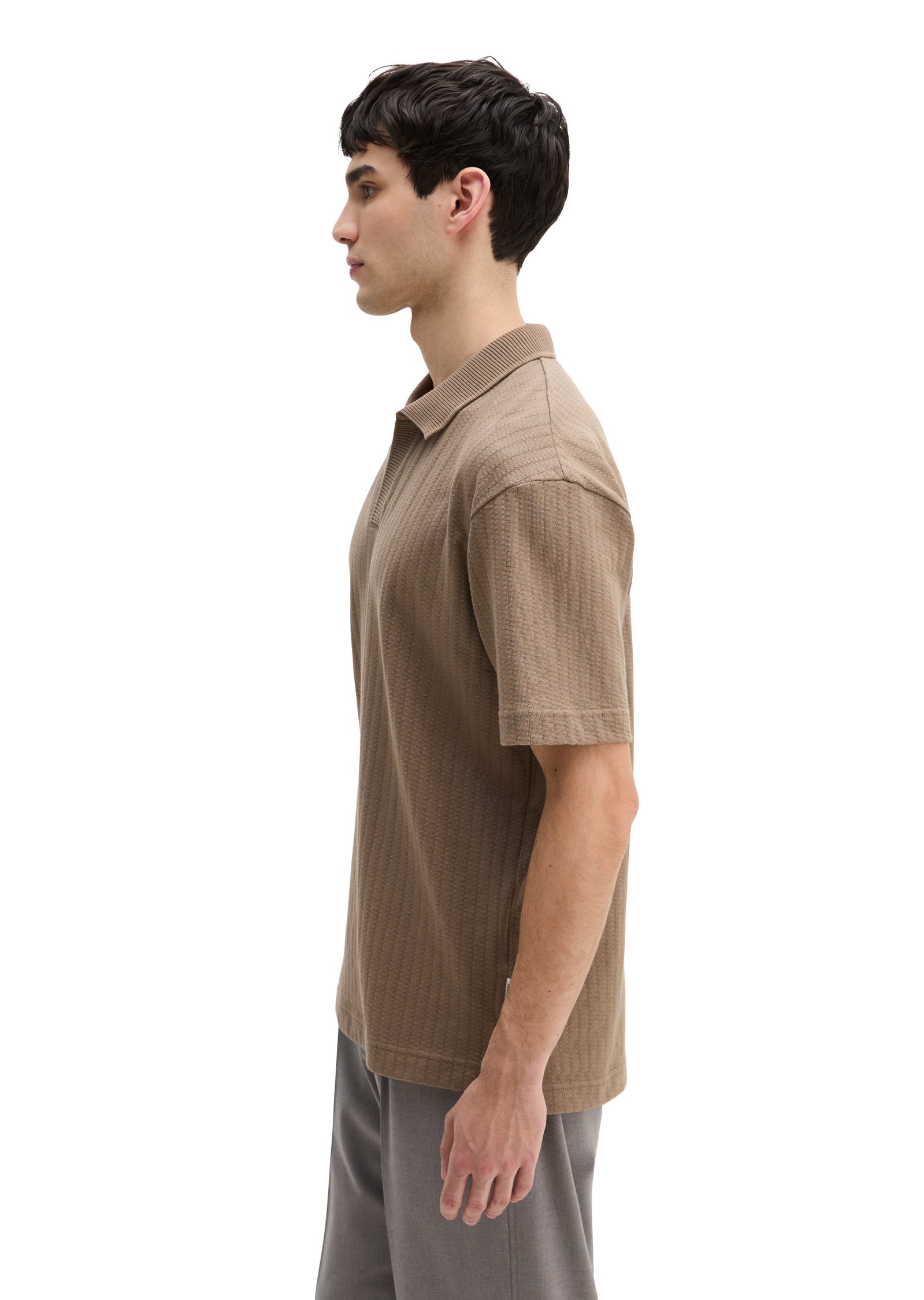 Marc O'Polo Poloshirt »aus schwerem Ripp-Jersey«
