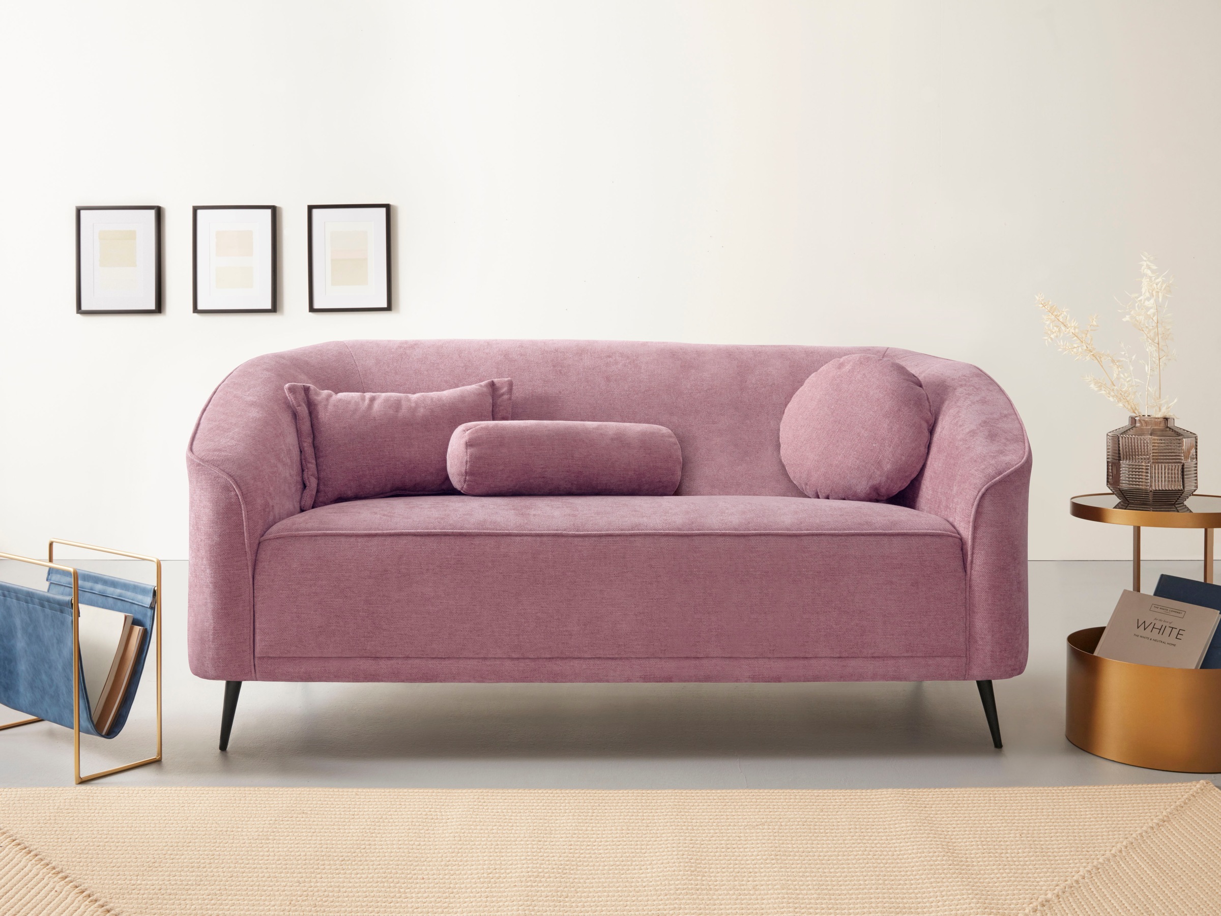 Home affaire 2-Sitzer "Ashly" in 3 Bezugsvarianten, Bouclé, Samtoptik und S günstig online kaufen