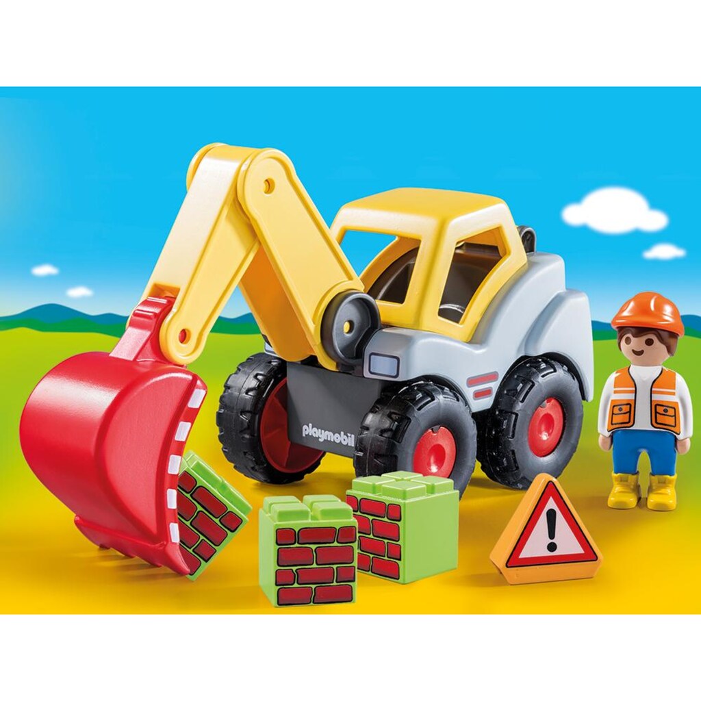 Playmobil® Konstruktions-Spielset »Schaufelbagger (70125), Playmobil 123«