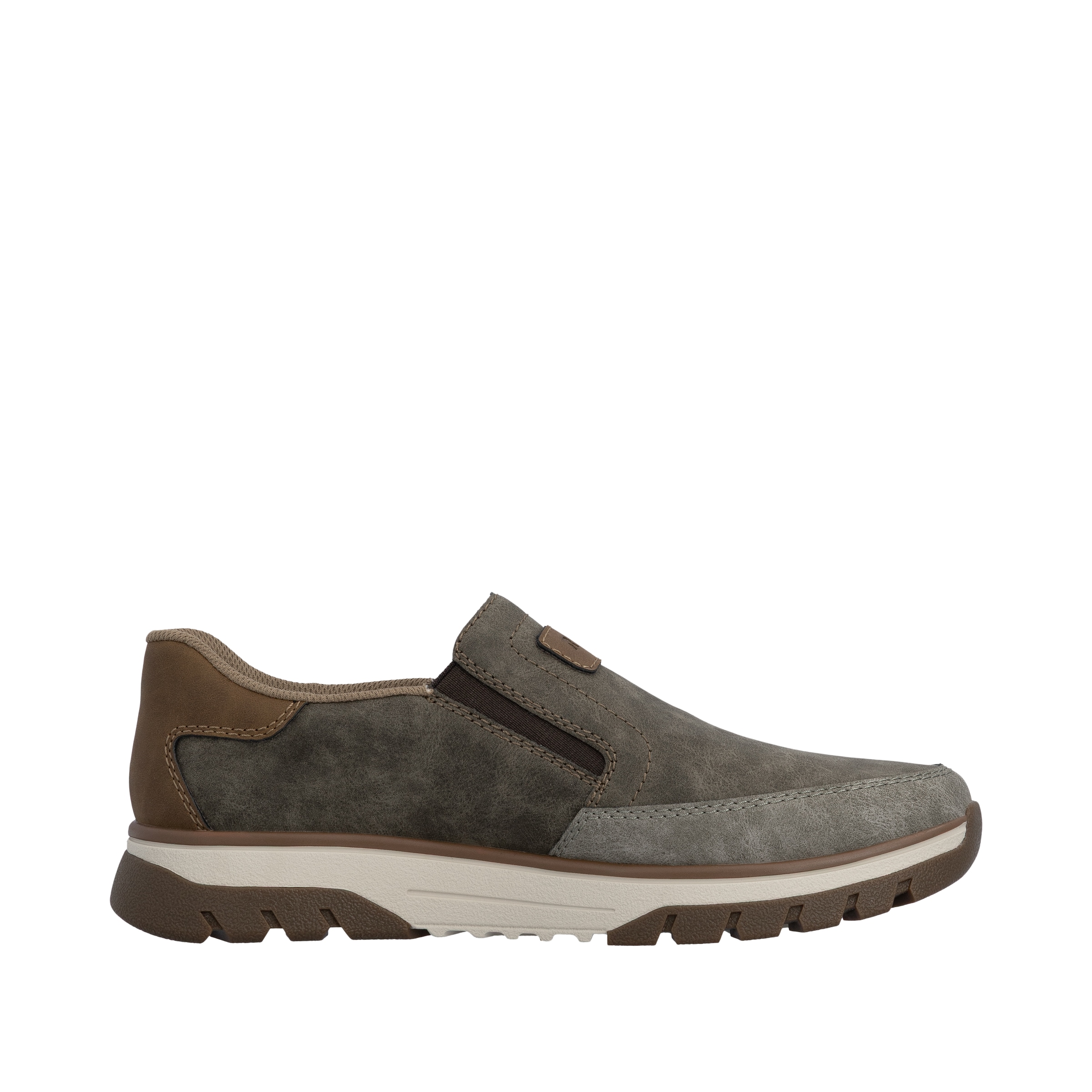 Rieker Slip-On Sneaker  Slipper, Halbschuh, Freizeitsneaker mit Kontrastbesatz