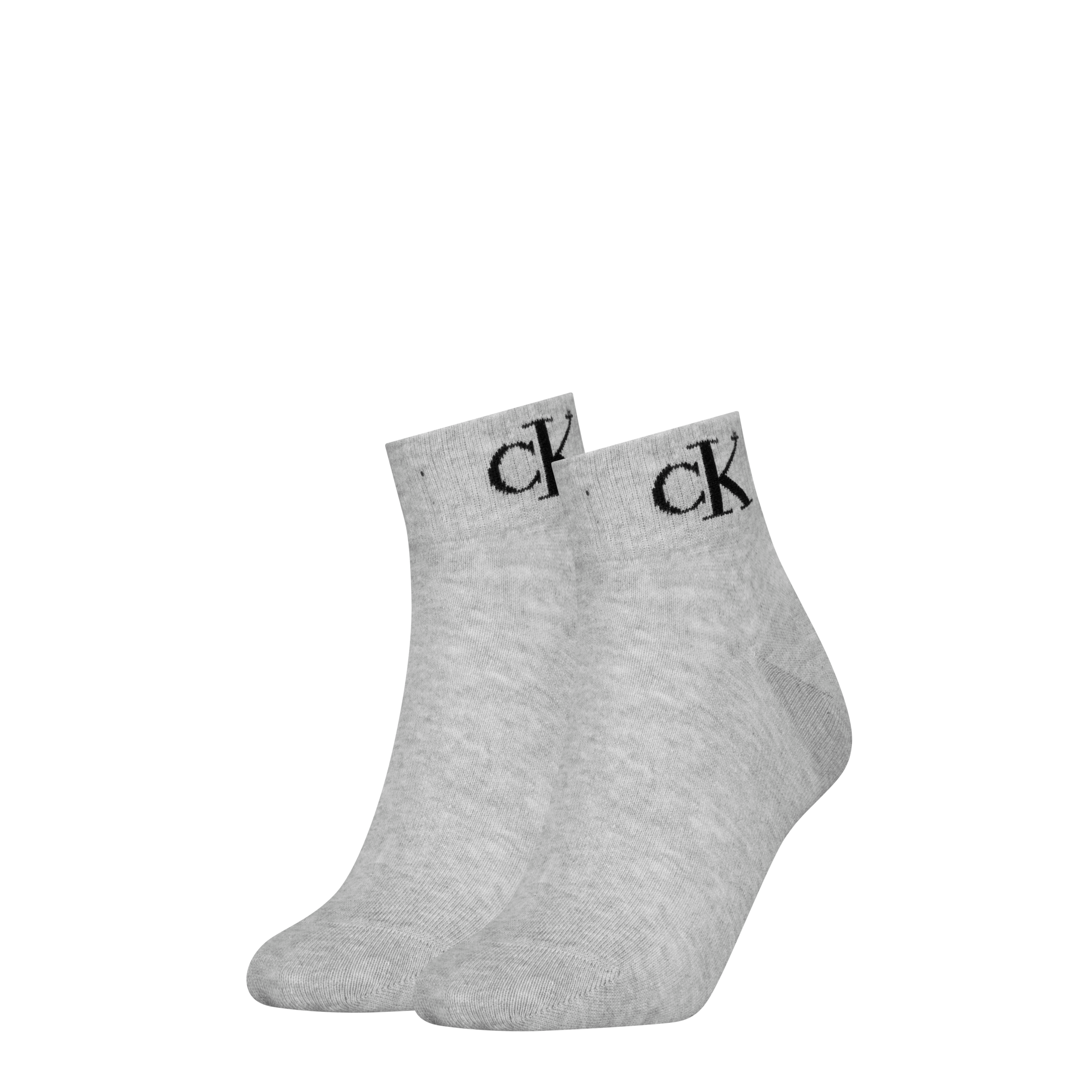 Calvin Klein Jeans 1100000002199 "CKJ WOMEN QUARTER 2P MONOGRAM" 2 Paar, 2 Paar tlg. mit Logostickerei