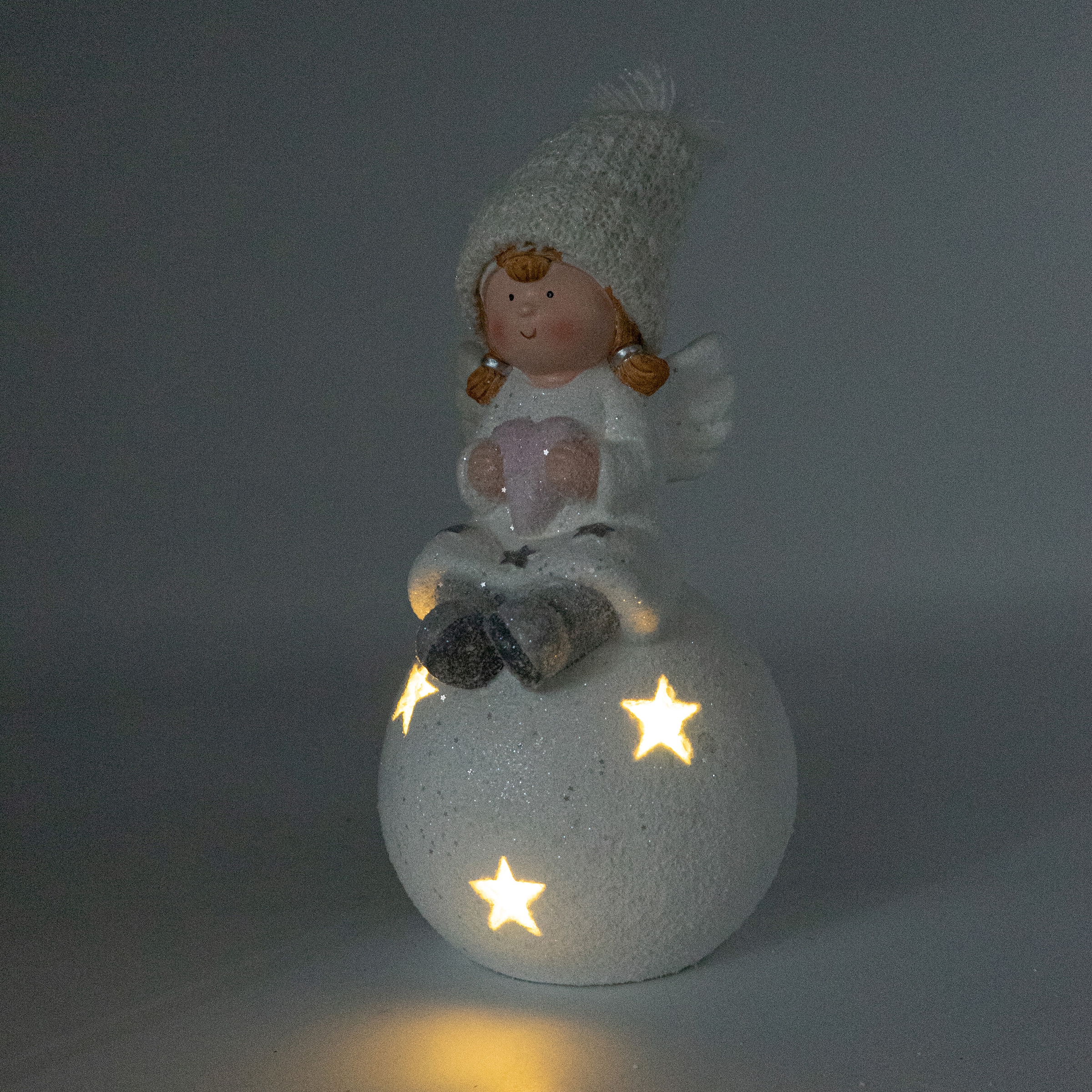 NOOR LIVING Weihnachtsfigur »Weihnachtsdeko«, Winter-Mädchen BAUR kaufen | LED