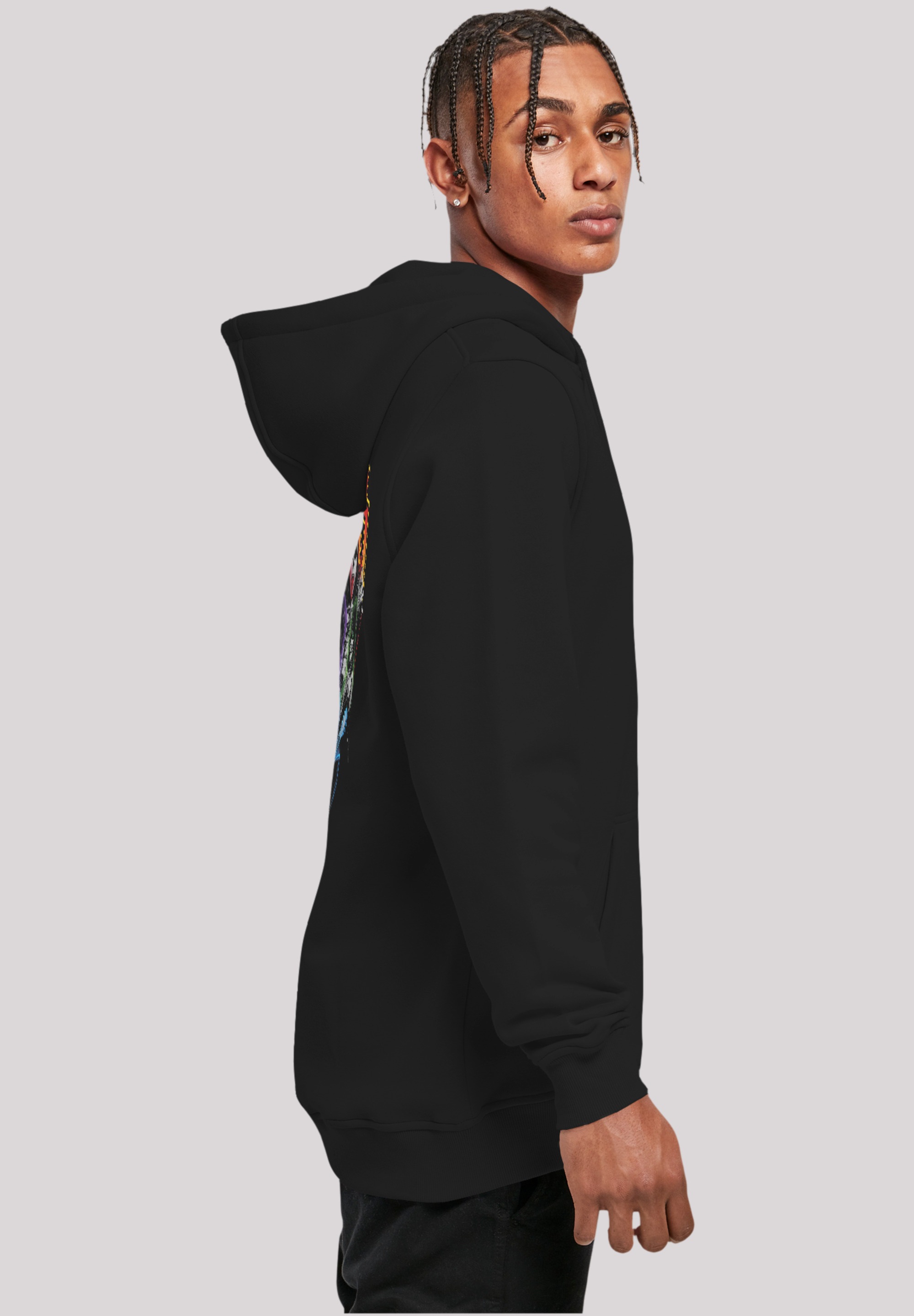 F4NT4STIC Kapuzenpullover »Kiss Rock Music Band Neon Band«, Premium Qualität, Band, Logo