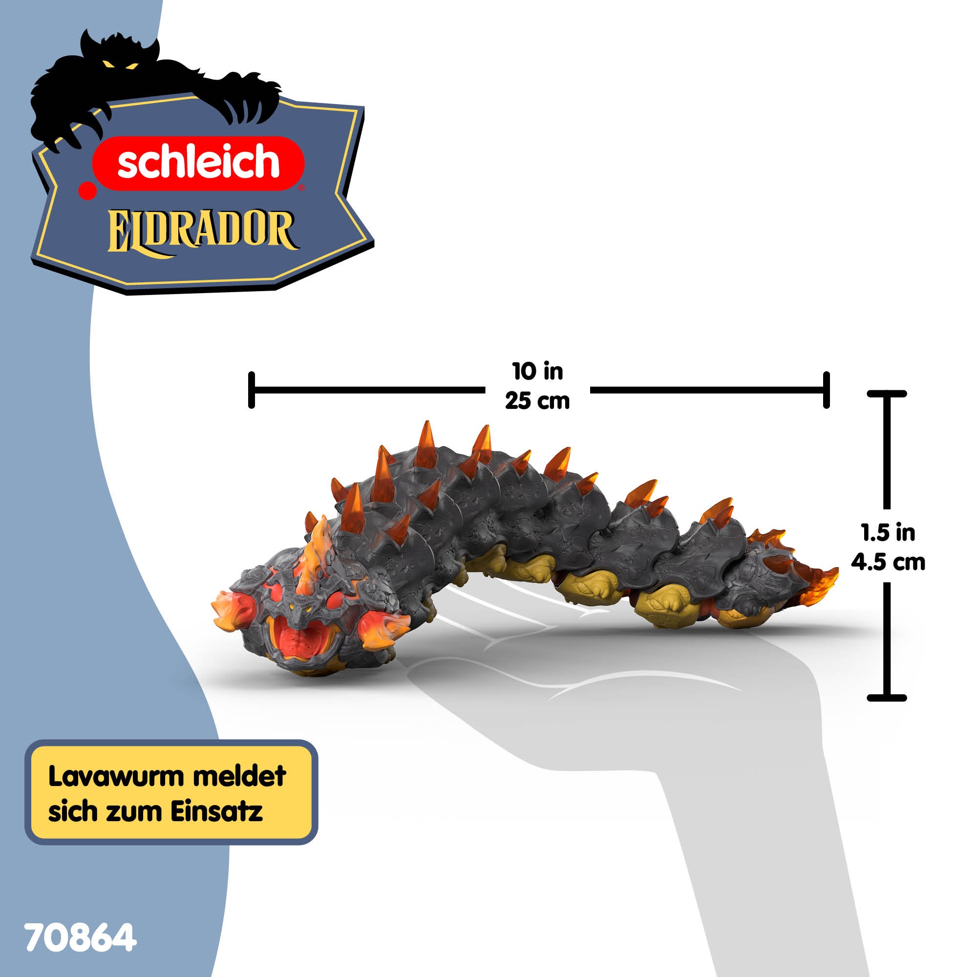 Schleich® Spielfigur »ELDRADOR®, Lavawurm (70864)«