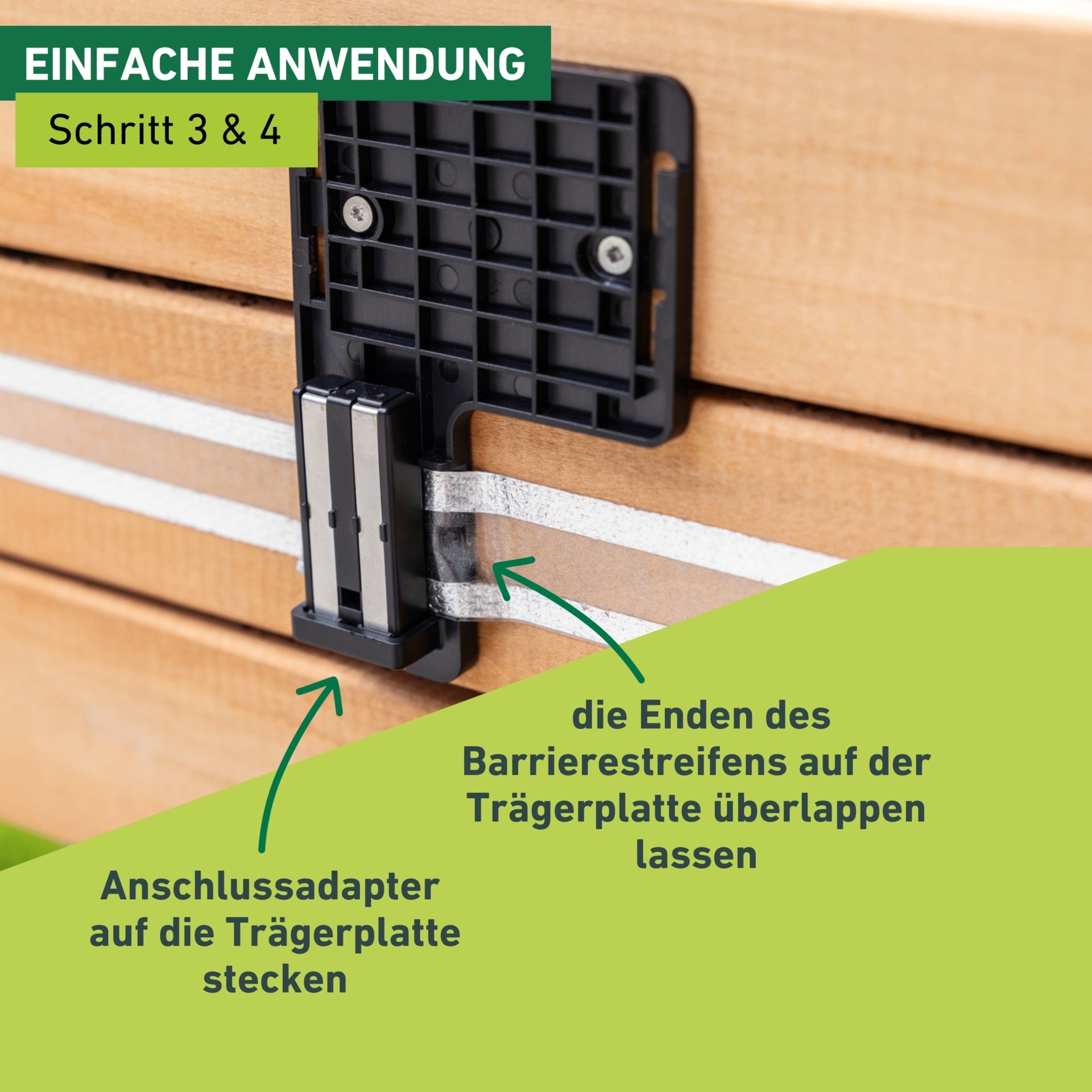 Windhager Elektrischer Schneckenzaun »elektrisch inkl. 10 m Barrierestreifen, Schneckenabwehr e-FENCE« für Hochbeete, Schneckenband selbsklebend