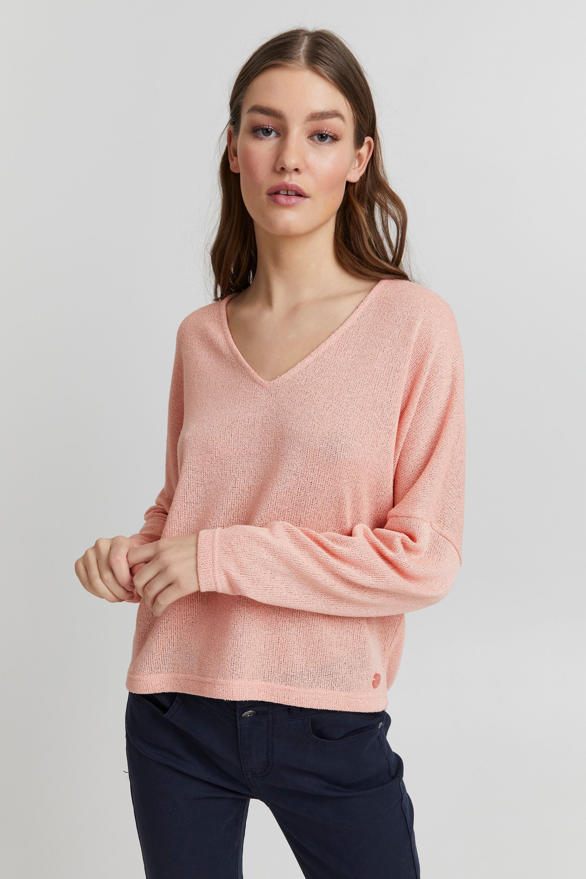 OXMO Strickpullover »Strick-V-Pullover OXKatla«