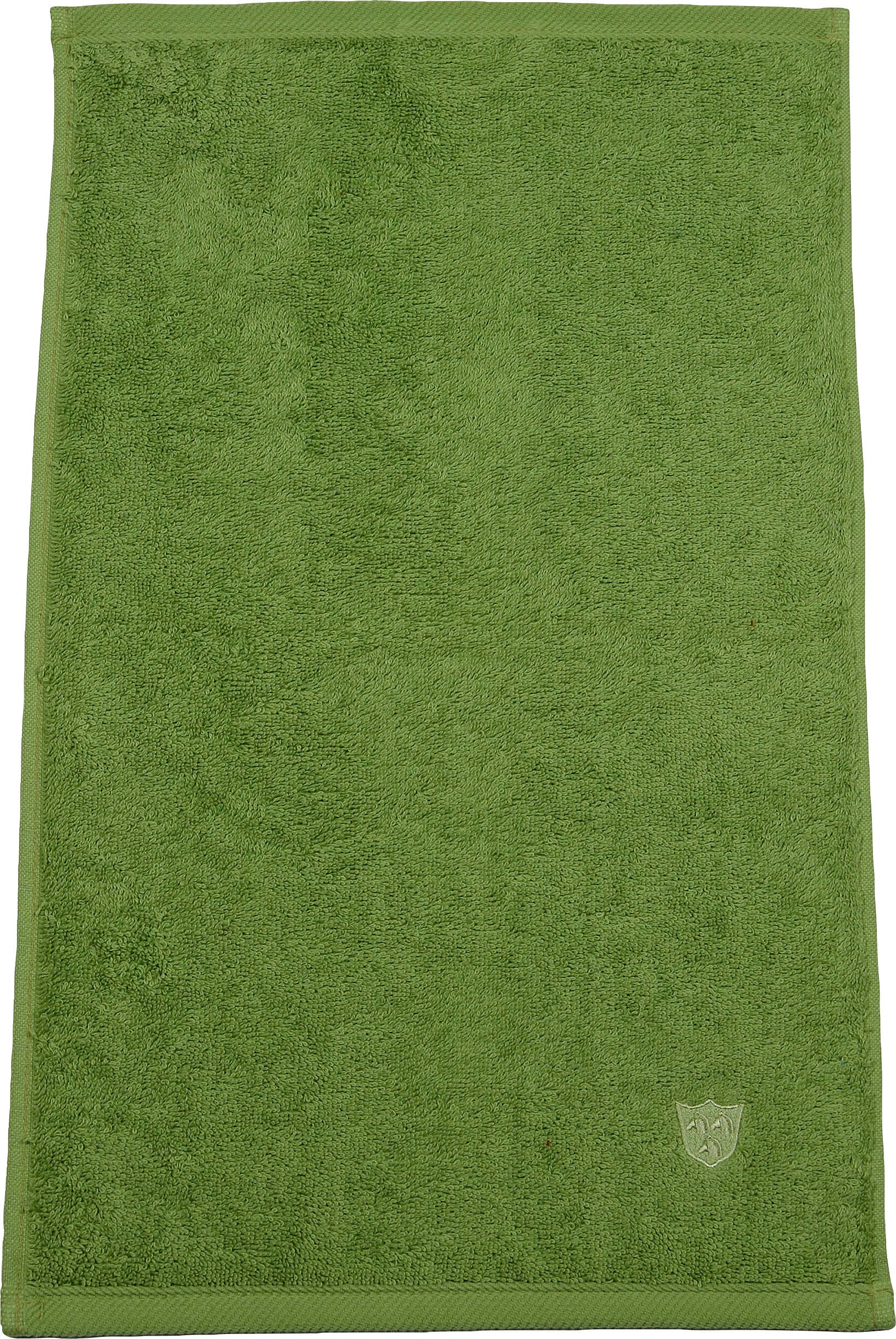 Gästehandtücher ROSS, B:30cm L:50cm, grün, Frottier, Obermaterial: 100% Baumwolle, Handtücher, "Vita", Bestickung ROSS-Emblem