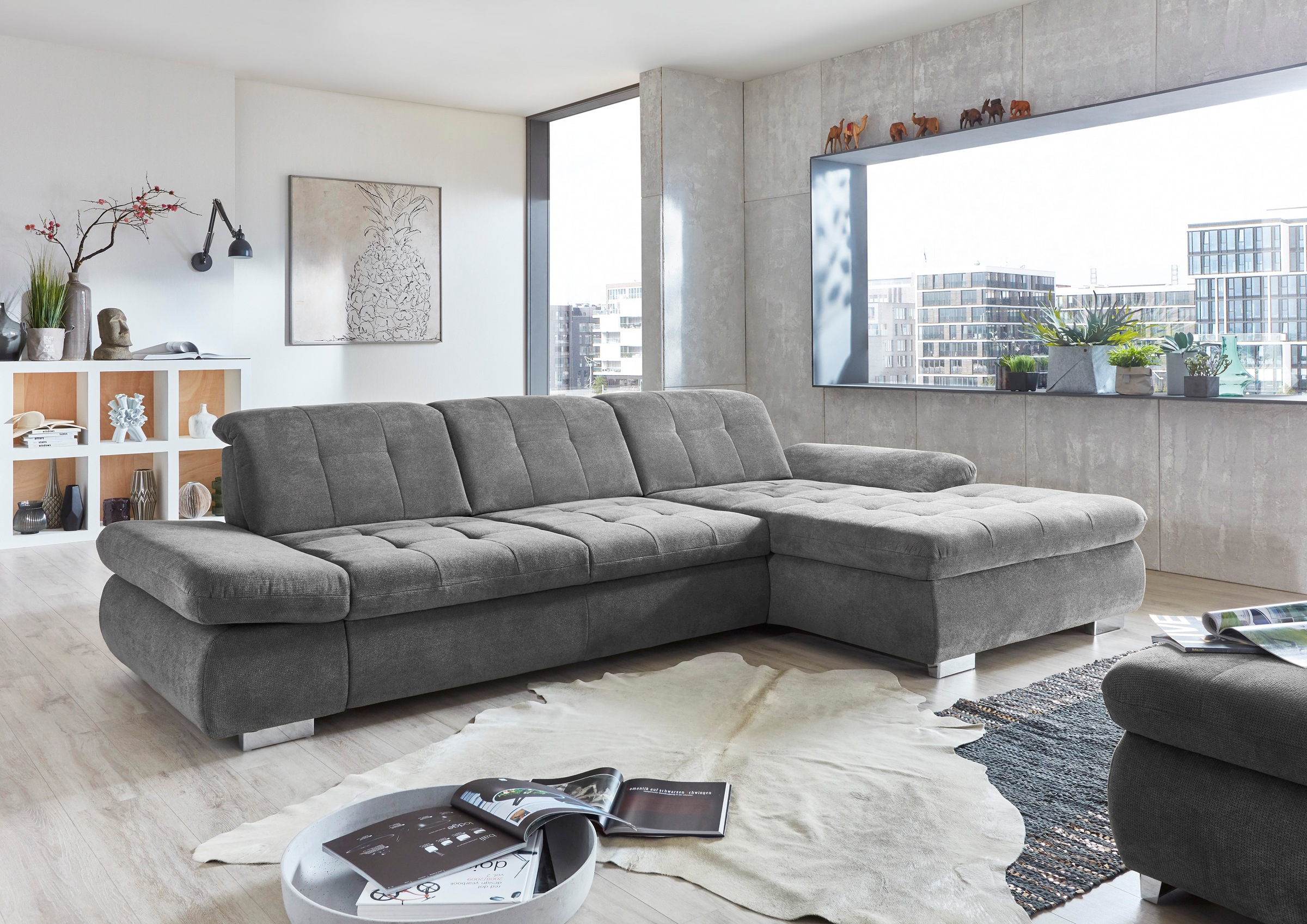 Die PlanBar Ecksofa »MP-IN17004 L-Form«, wahlweise mit Funktion, Federkern