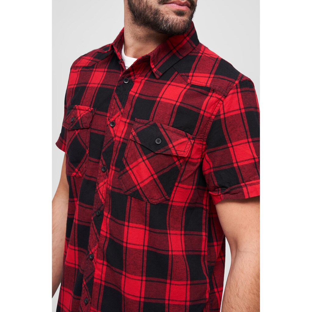 Brandit Langarmhemd »Brandit Herren Checkshirt Halfsleeve«, (1 tlg.)