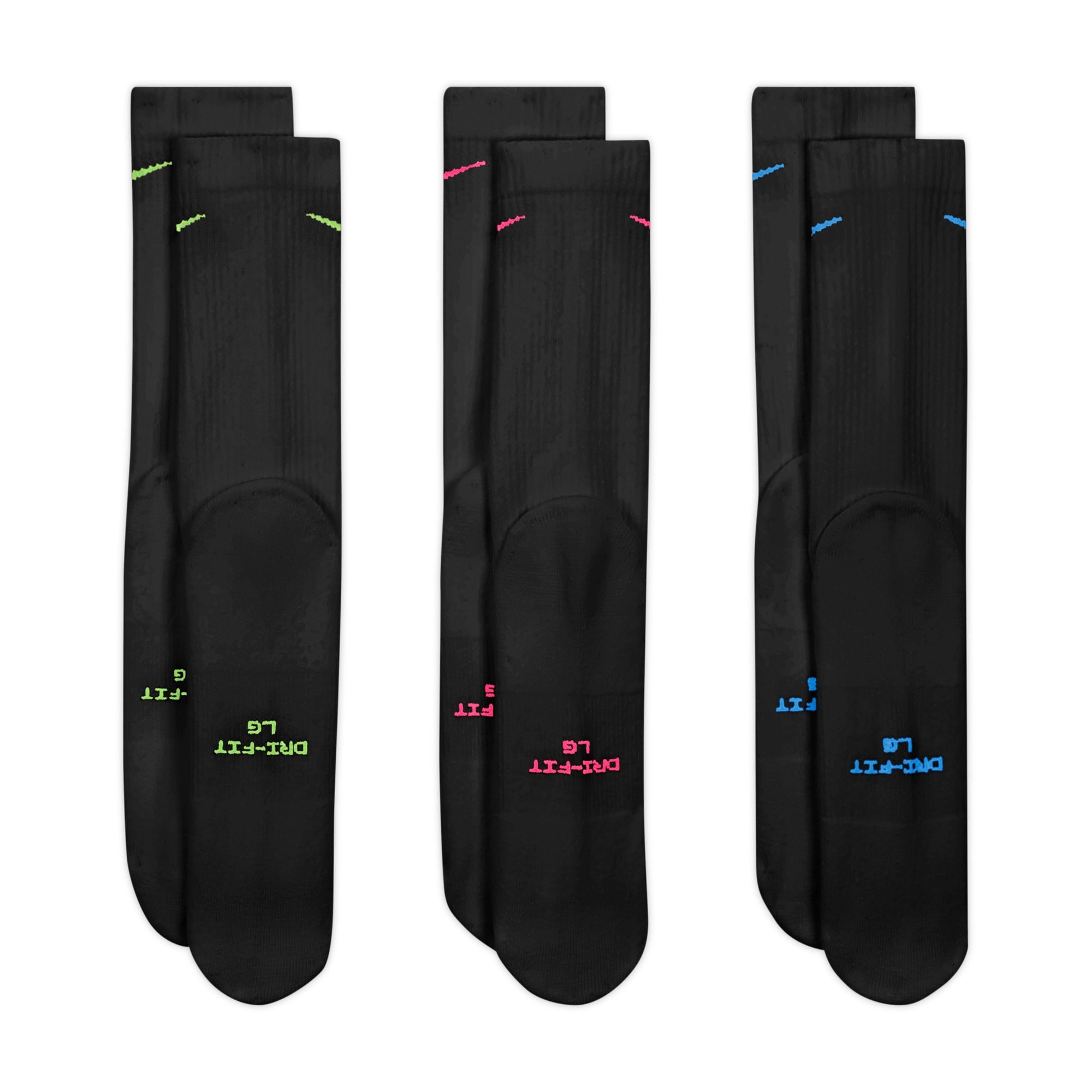 Nike Sportsocken »U NK ED ELVD CRW 3P - 144« für sportliche Aktivitäten, sportlicher Stil, angenehmes Tragegefühl