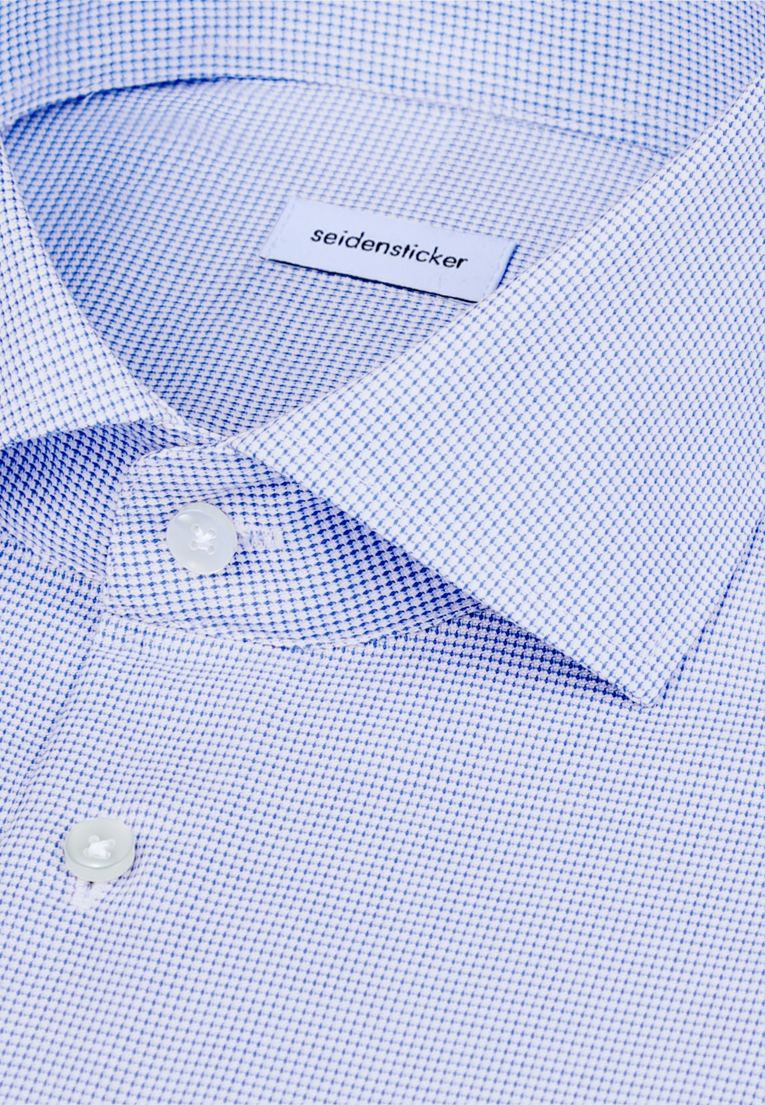 seidensticker Businesshemd »Schwarze Rose« Slim 1/1 Kentkragen Struktur