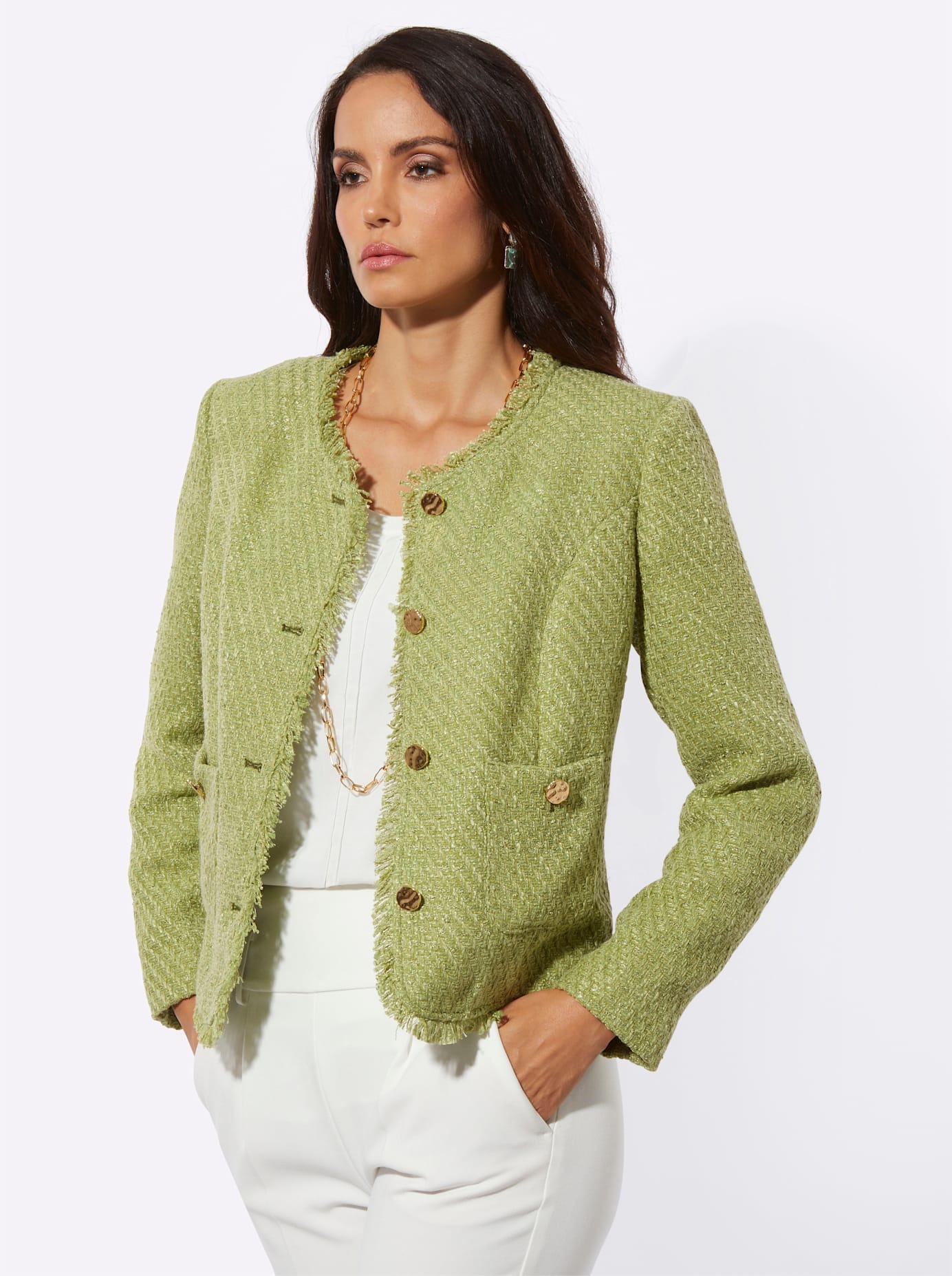 creation L Jackenblazer "Bouclé-Blazer" günstig online kaufen