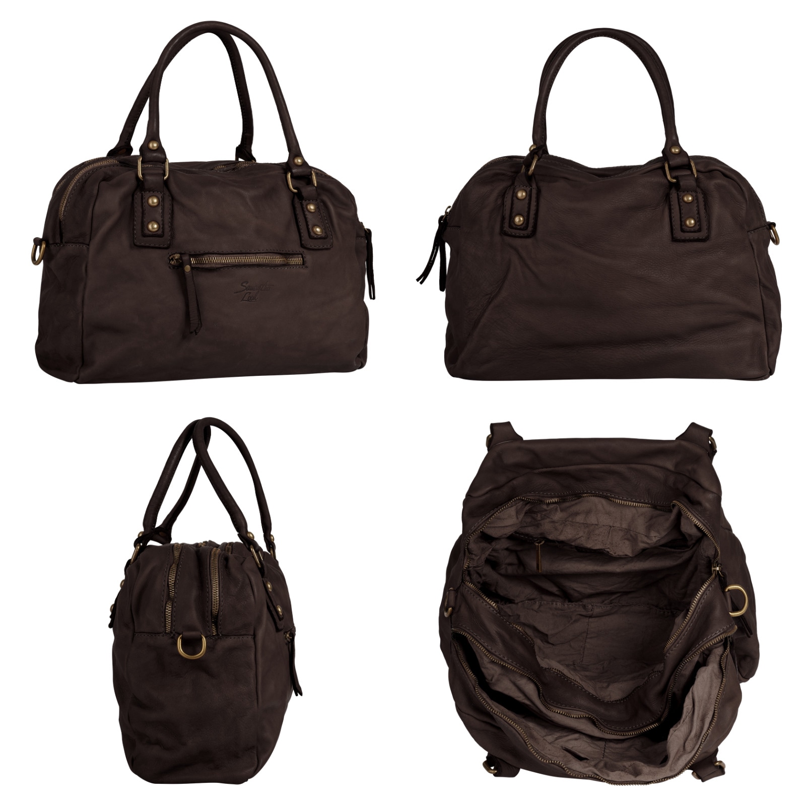 Samantha Look Shopper, echt Leder, Made in Italy