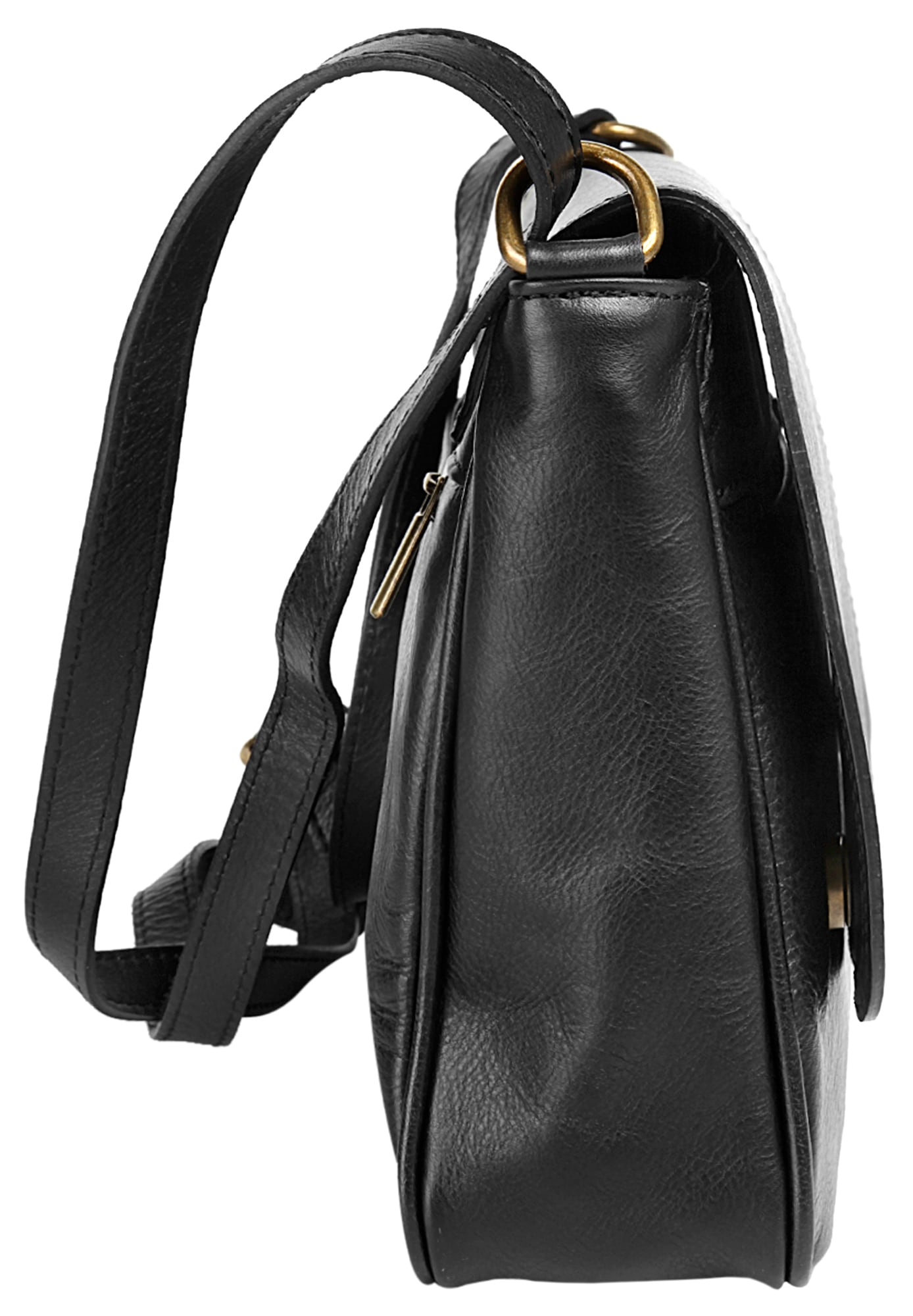 Cluty Umhängetasche, echt Leder, Made in Italy