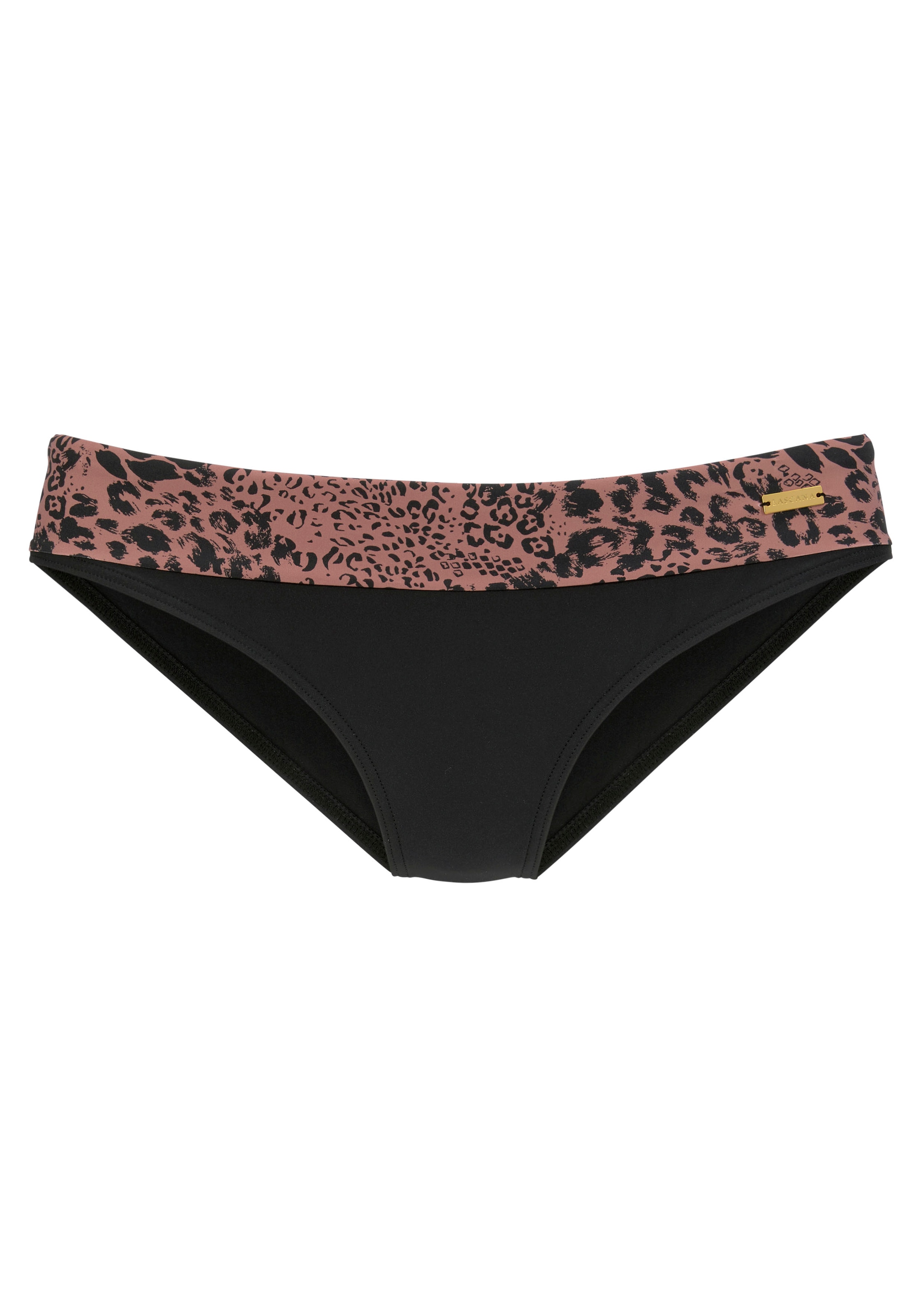 LASCANA Bikini-Hose »Asha«, mit bedrucktem Umschlagbund
