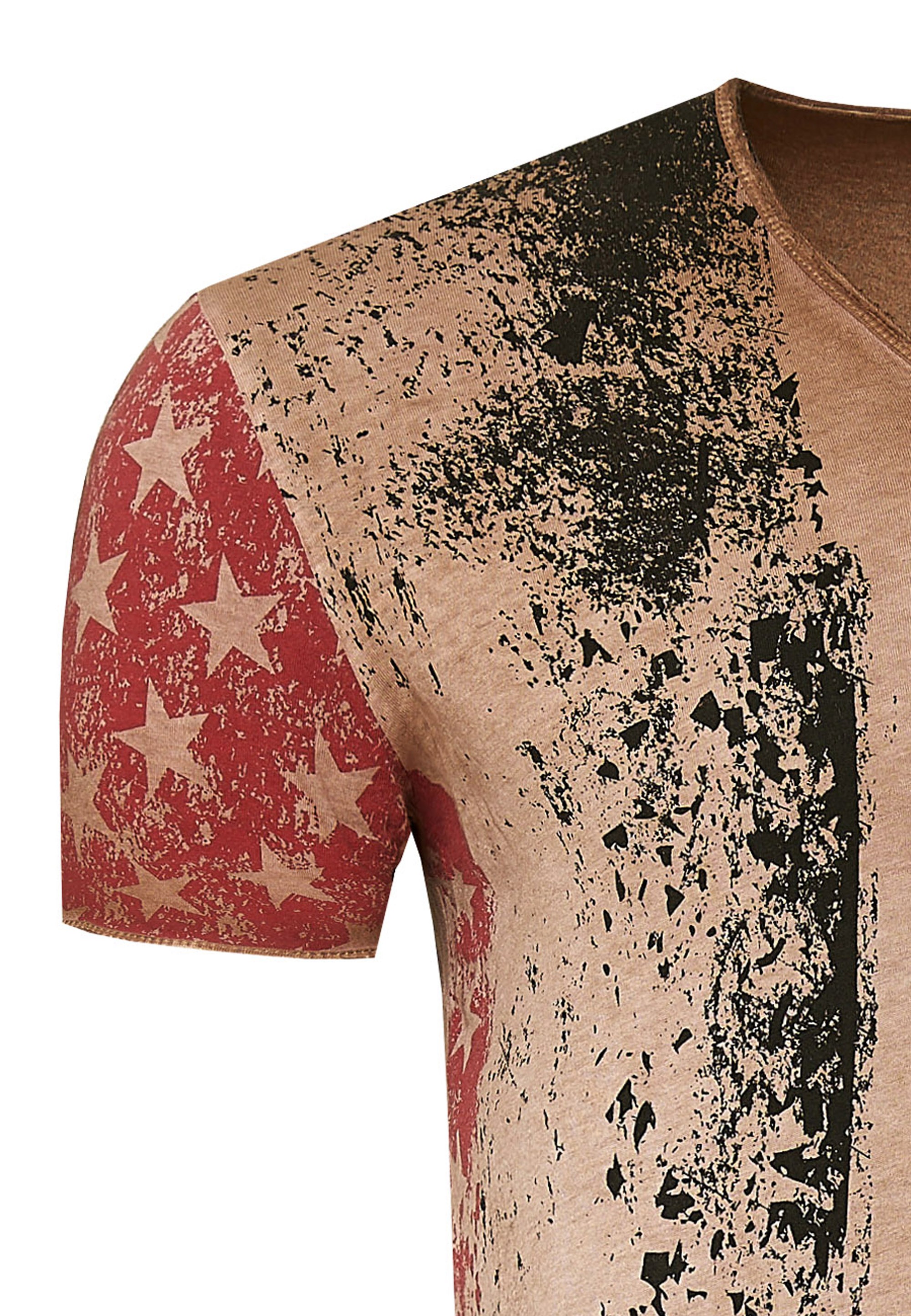 Rusty Neal T-Shirt, mit V-Neck