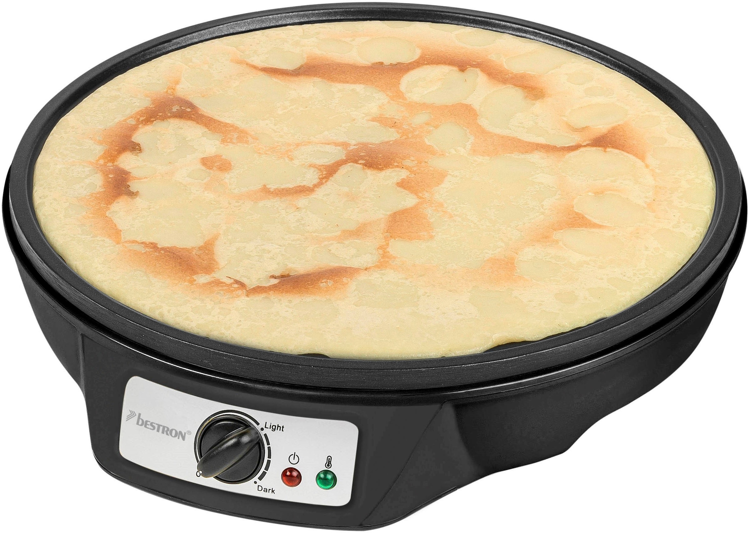 bestron Crêpesmaker »ASW602 im Retro Design, für Crepes mit Ø 30 cm«, 1000 W, Ø 30 cm, inkl. Teigverteiler & Crêpes-Wender, Antihaftbeschichtung