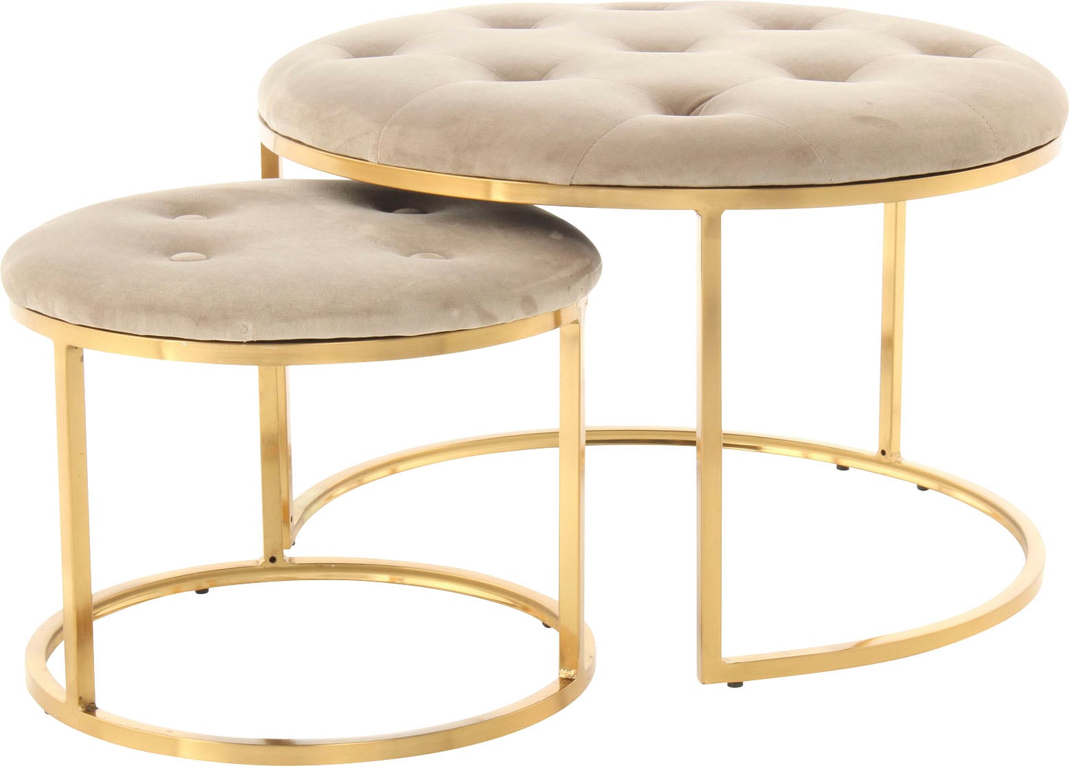 Kayoom Sitzhocker "Hocker Myla 2er-Set, praktisch ineinander schiebbar" Set günstig online kaufen