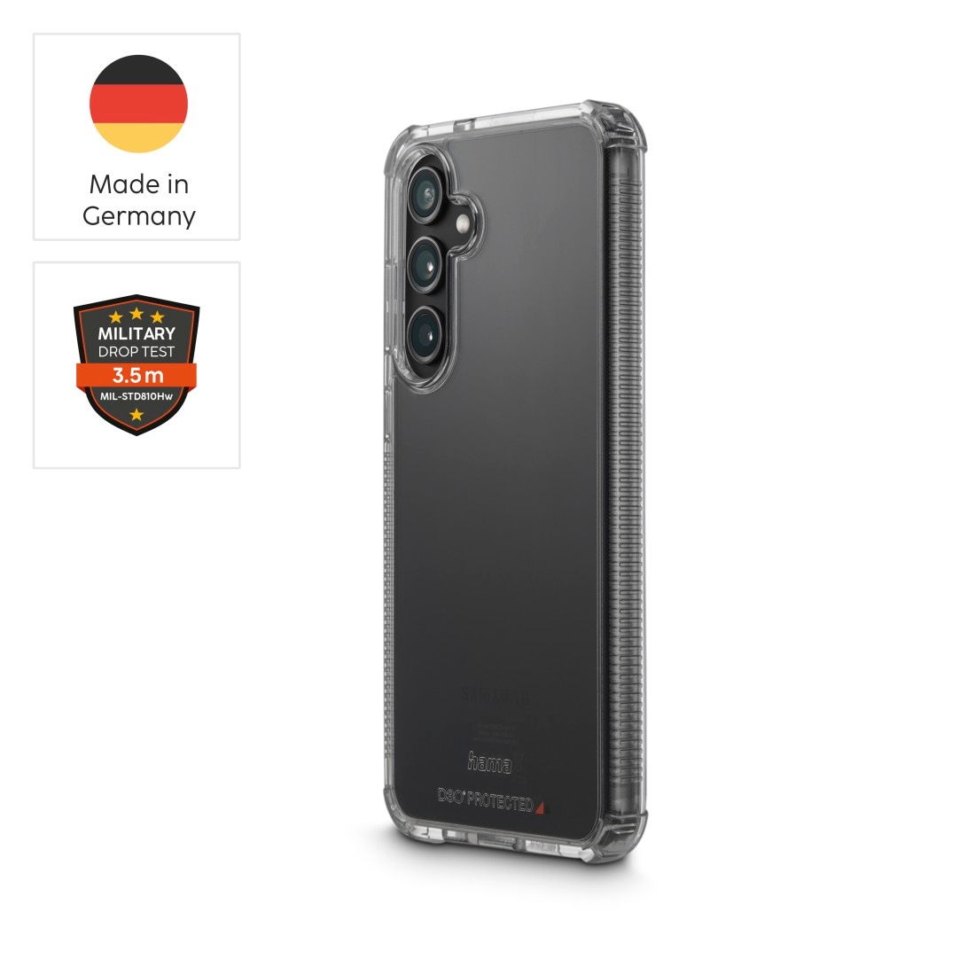 Hama Handyhülle »Handyhülle „Extreme Protect“ für Galaxy A55 5G (stoßfest, sturzsicher)«, Samsung Galaxy A55 5G, ohne schnelles Vergilben
