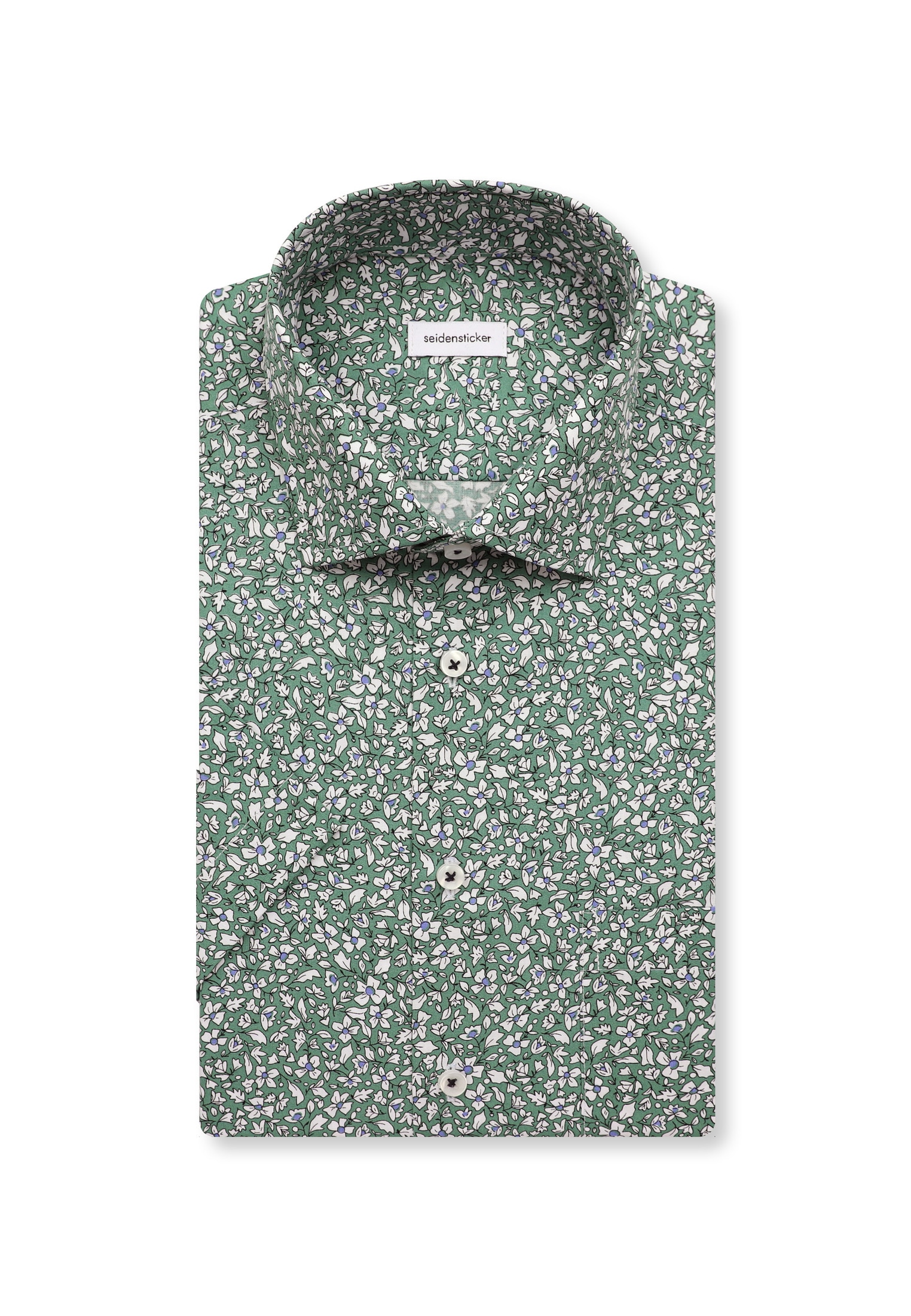 seidensticker Businesshemd »Regular« Regular 1/2 Kentkragen Floral