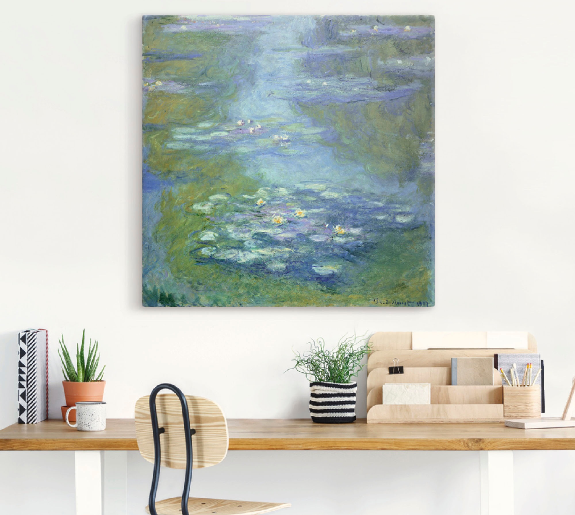 Artland Leinwandbild "Seerosen. 1907" Blumen 1 Stk. tlg. auf Holzrahmen ges günstig online kaufen