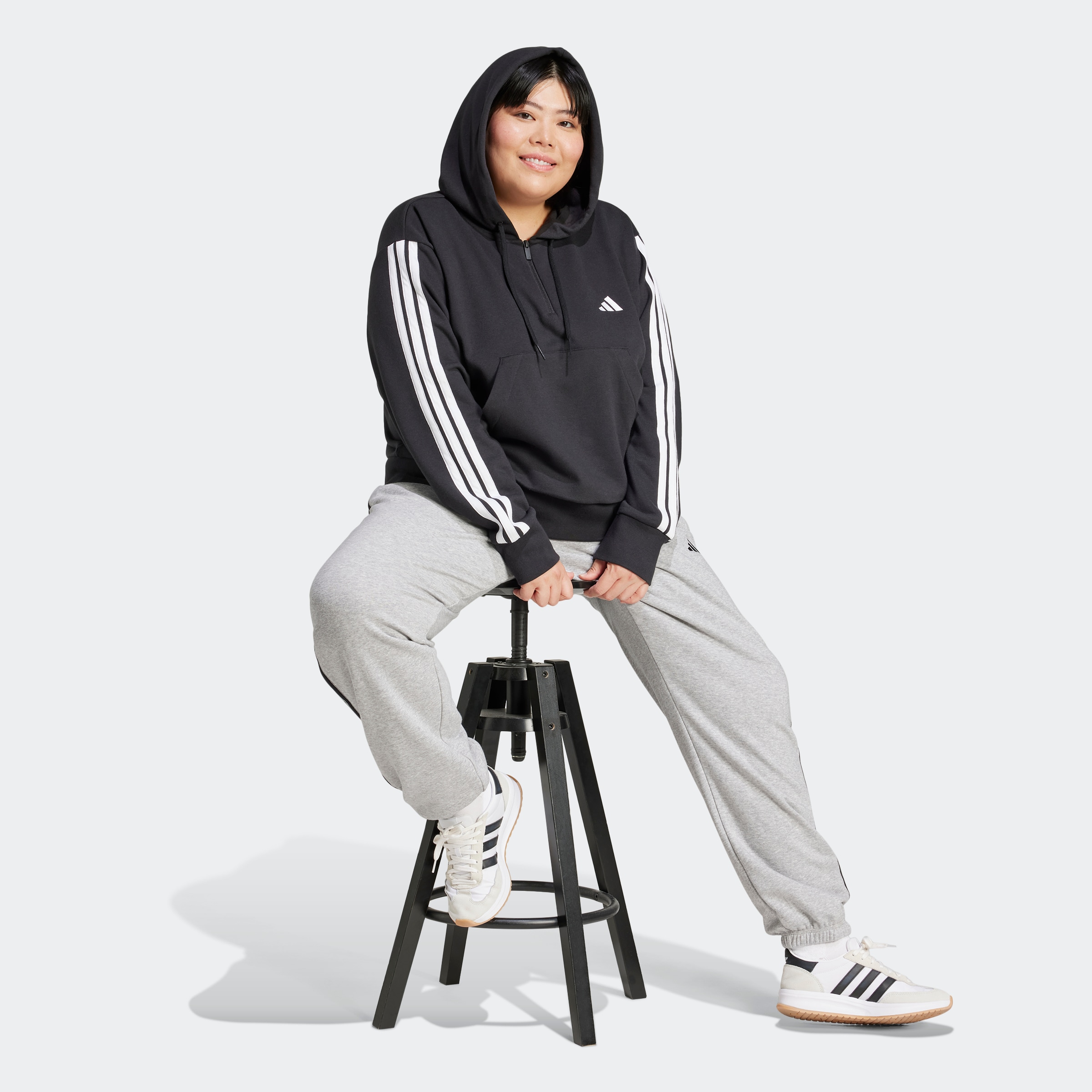 adidas Sportswear Kapuzensweatshirt »W 3S FT QZHD IN«