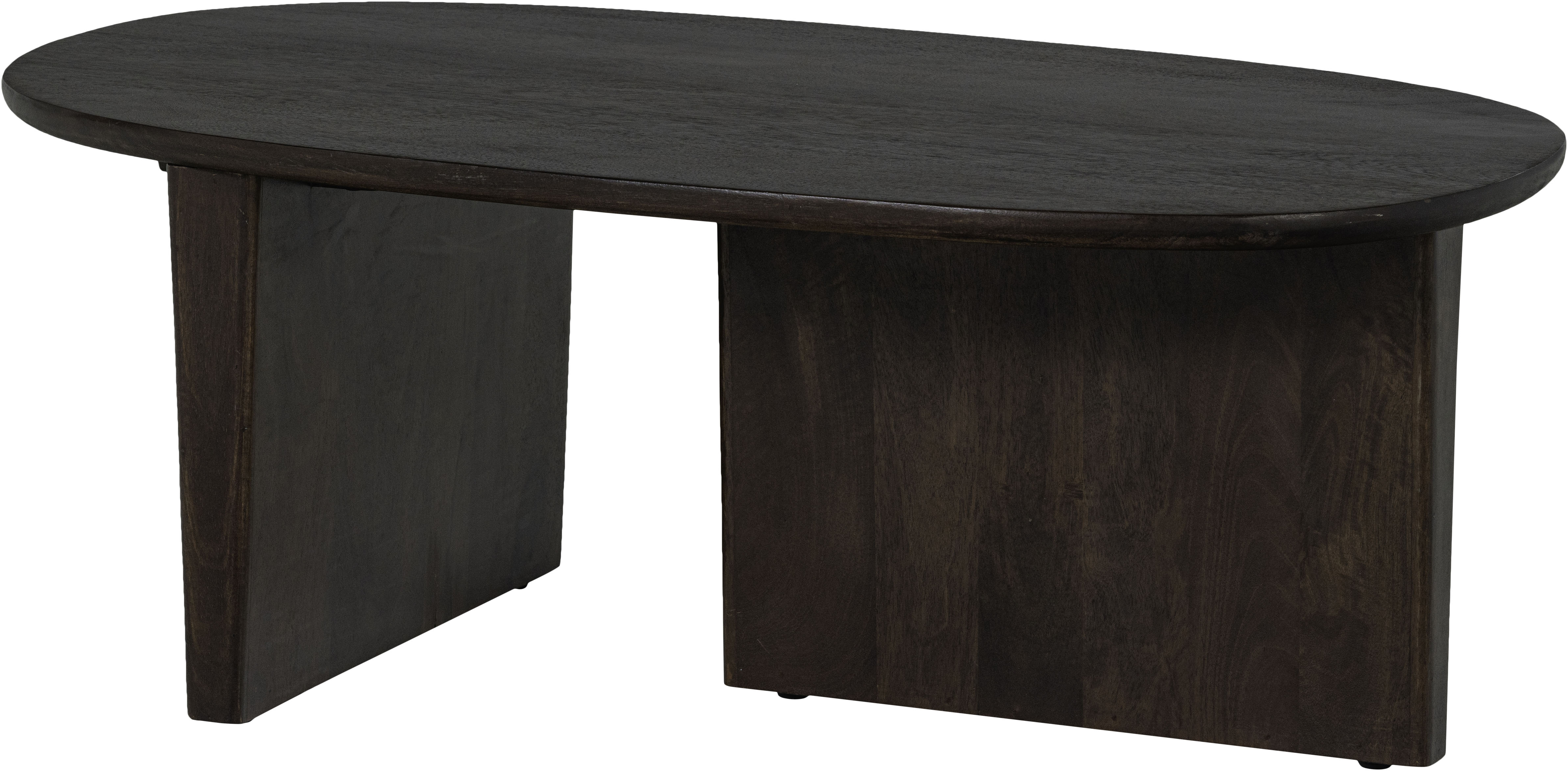 WOOOD Couchtisch "Seam mit Massivmangoholz und organischem Beindesign 110x60x40 cm" Tischblattdicke 2,5 cm, konische Beine von 7 cm, Tragkraft 40 kg