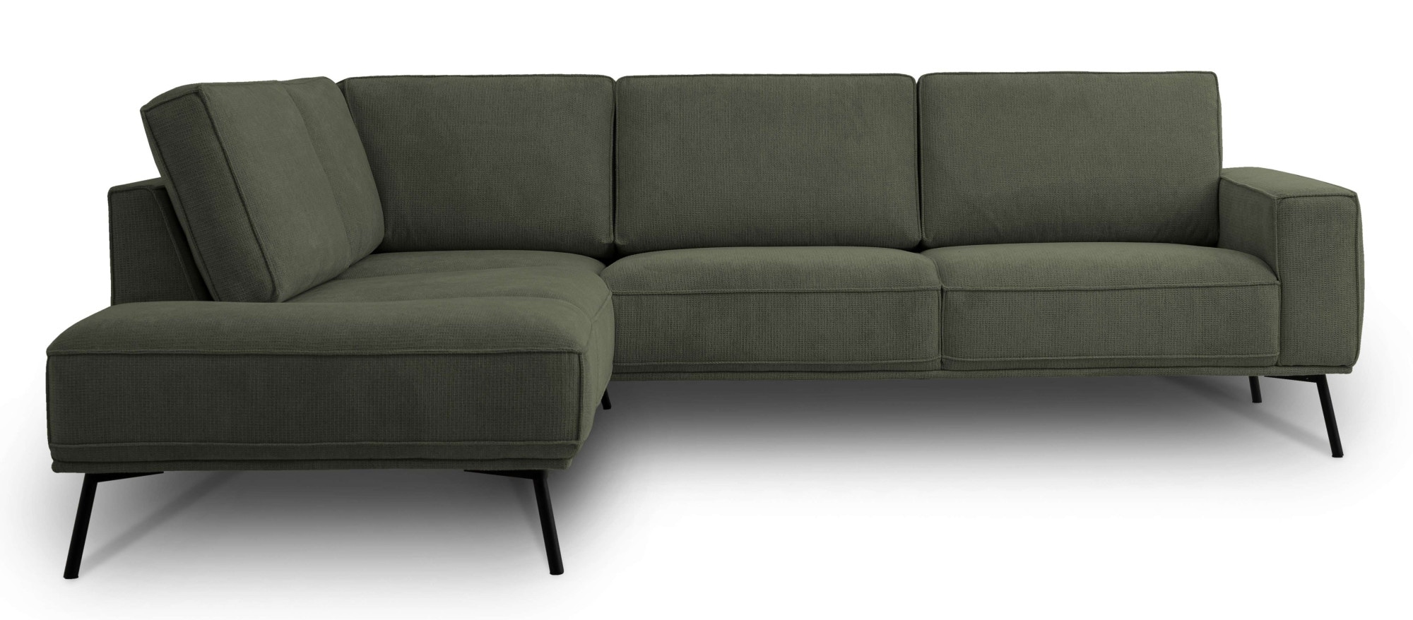 andas Ecksofa »Vosby«, Breite 260 cm, Chenille, mit dekorativer Kedernaht