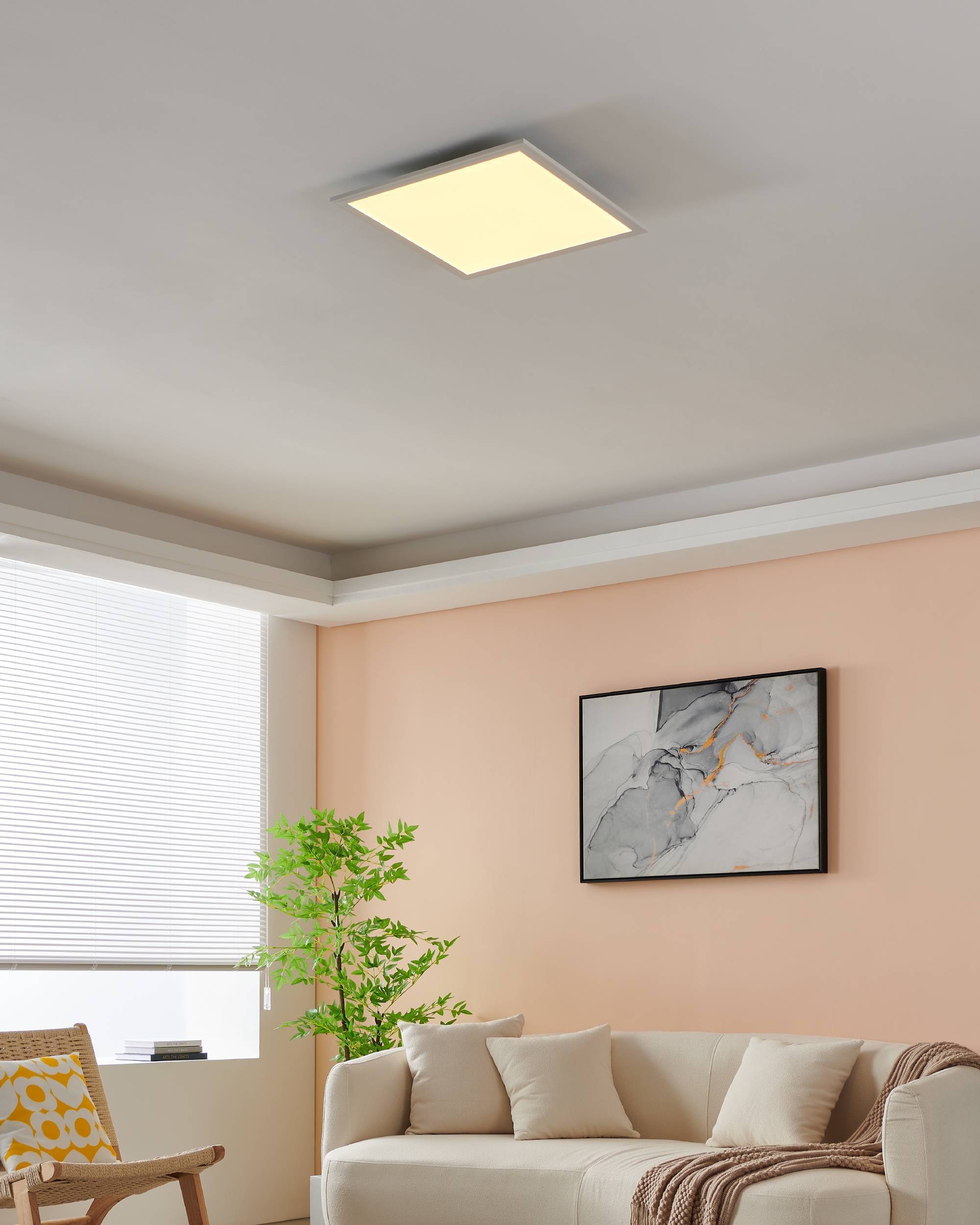 EGLO LED-Deckenleuchte »SALOBRENA-Z«,  in weiß aus Alu / inkl. LED fest integriert - 21,5 Watt 