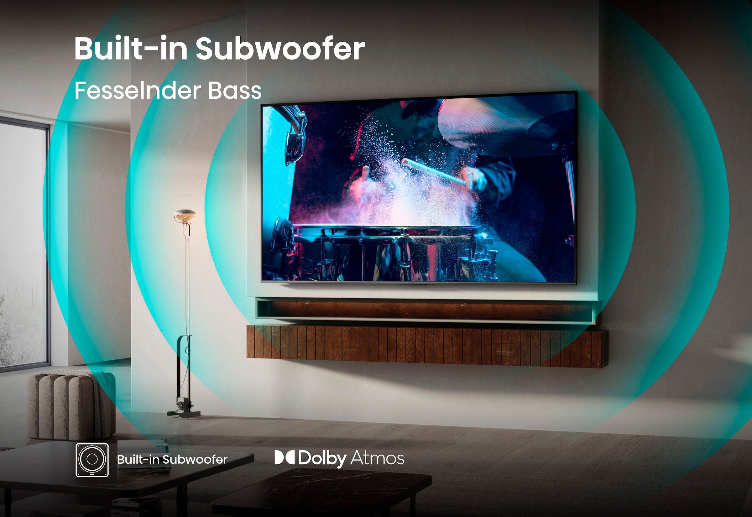 Hisense QLED-Fernseher »75E77Q PRO«, 4K Ultra HD, Smart-TV, 4K UHD QLED