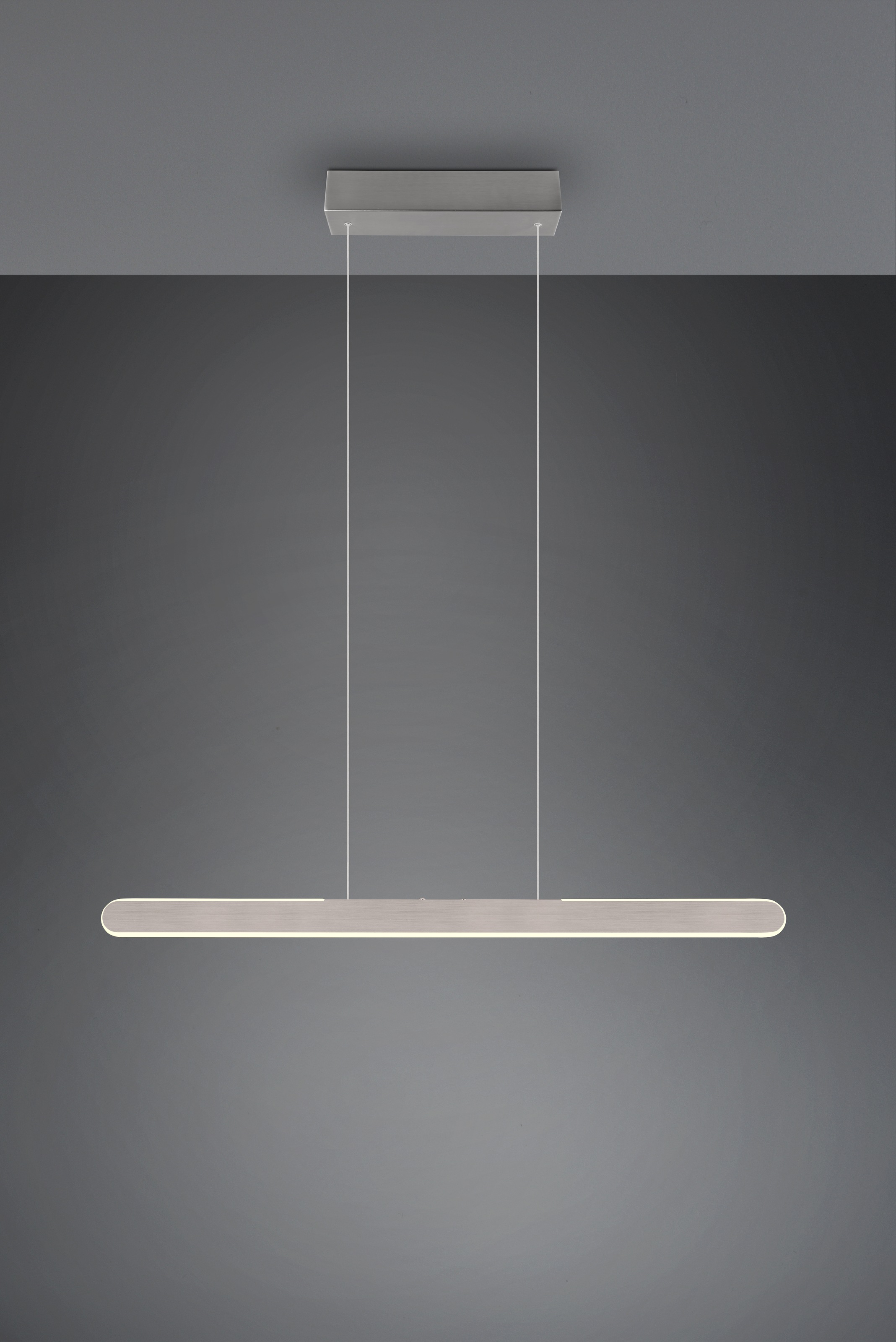 TRIO Leuchten LED Pendelleuchte »HELIOS, bis 150 cm höhenverstellbare LED Hängelampe 28W 3300 Lumen«, 1 flammig, Leuchtmittel LED-Board | LED fest integriert, CCT warmweiß-kaltweiß 2700-6500K, dimmbar Touch Sensor, up+down light