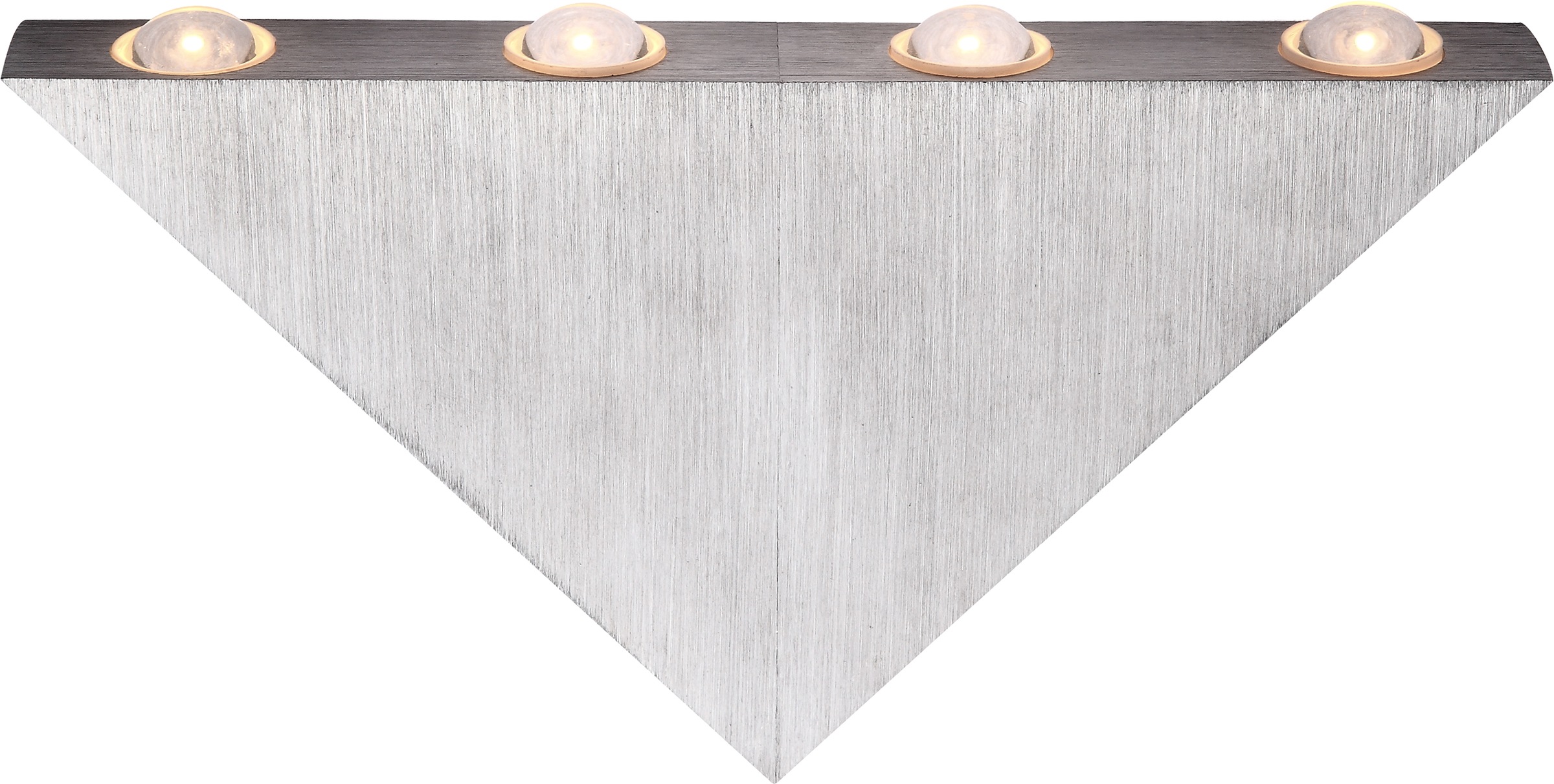 GLOBO LIGHTING LED Wandleuchte »GORDON«, Leuchtmittel LED-Modul | LED fest integriert, Wandlampe/Dreieck/Aluminium/Wohnzimmer/Flur/3000K