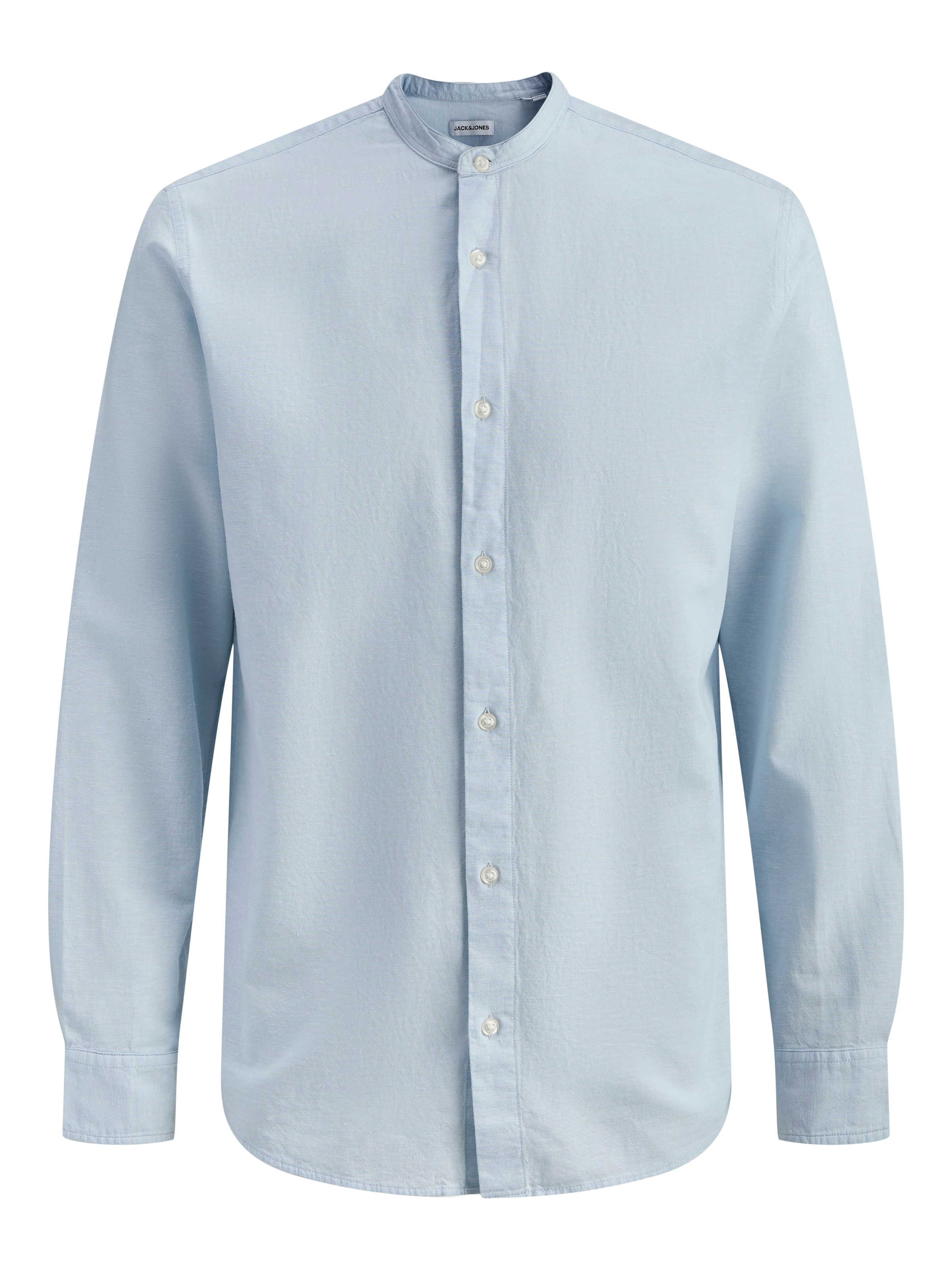 Jack & Jones PlusSize Langarmhemd "JJEBREEZE LINEN BLEND BAND SHIRT L PLS" günstig online kaufen
