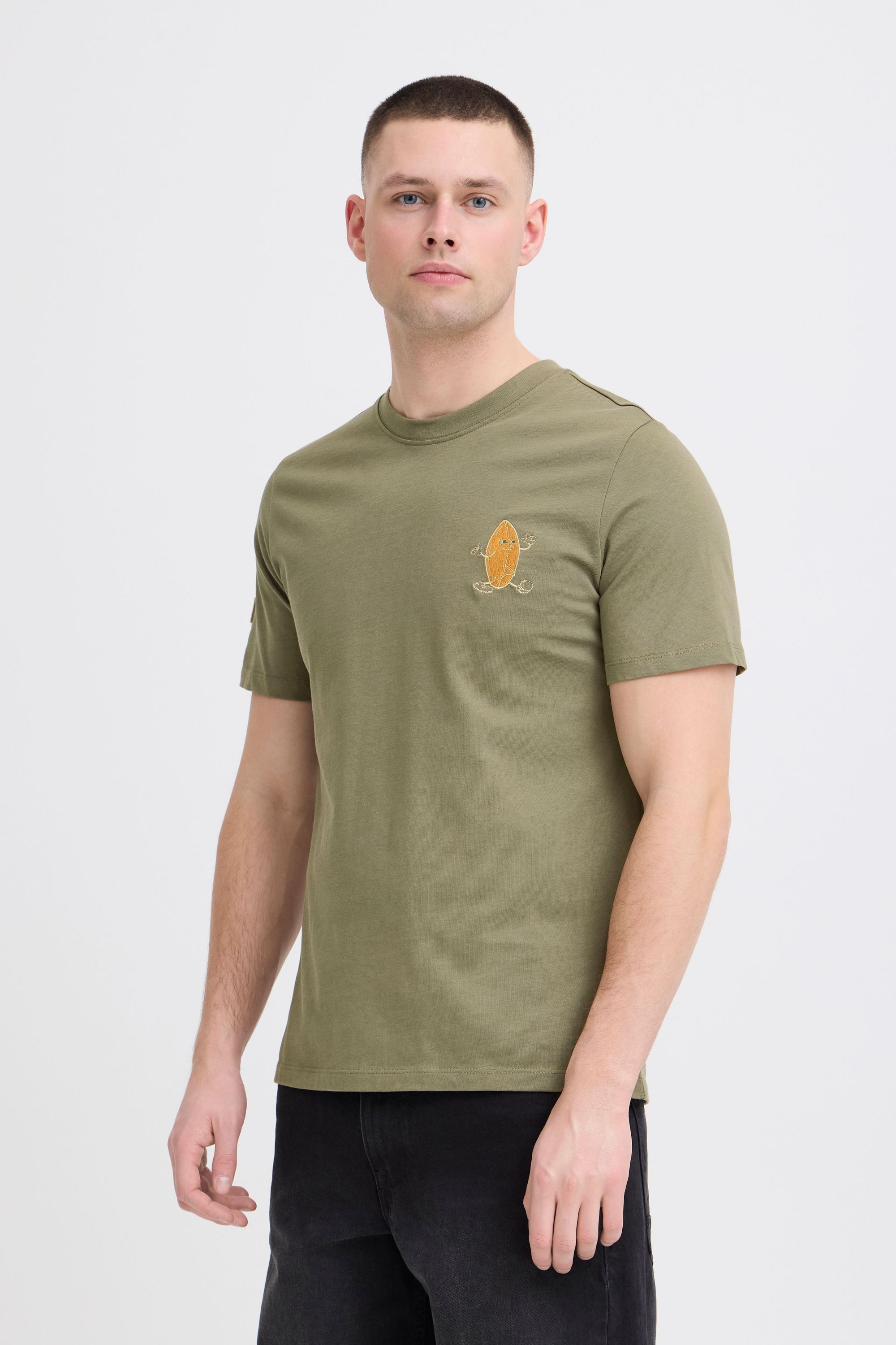 Blend Rundhalsshirt "BHSun" Klassisches T-Shirt mit kleinem Print günstig online kaufen