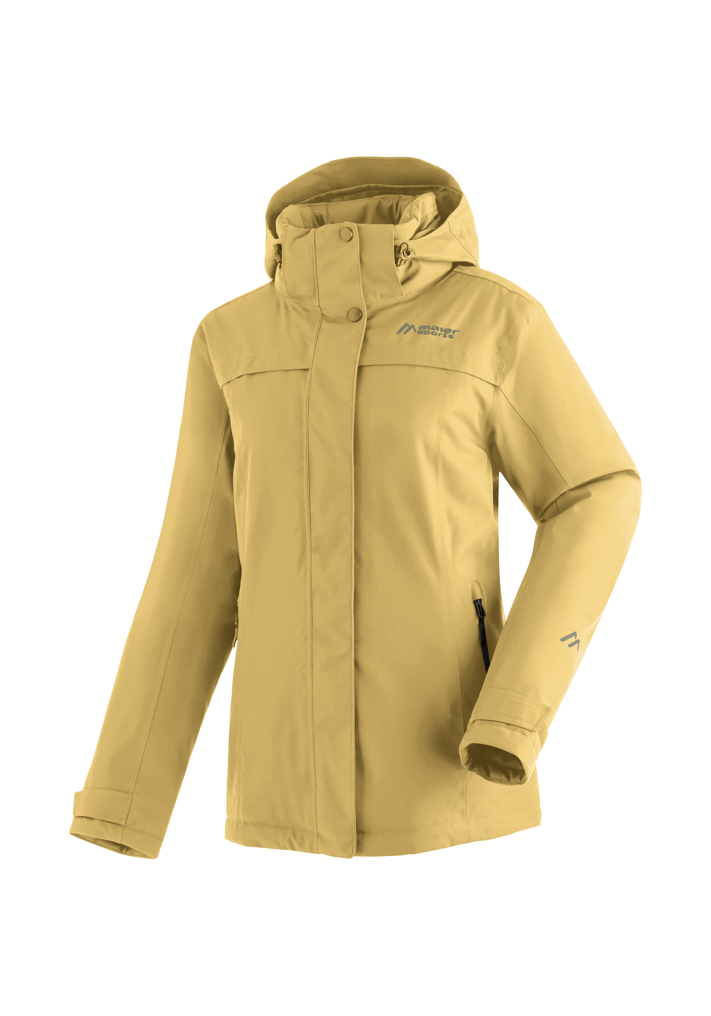 Maier Sports "Lisbon" warme Damen Jacke, wattierte Regenjacke, wasserdicht + atmungsaktiv