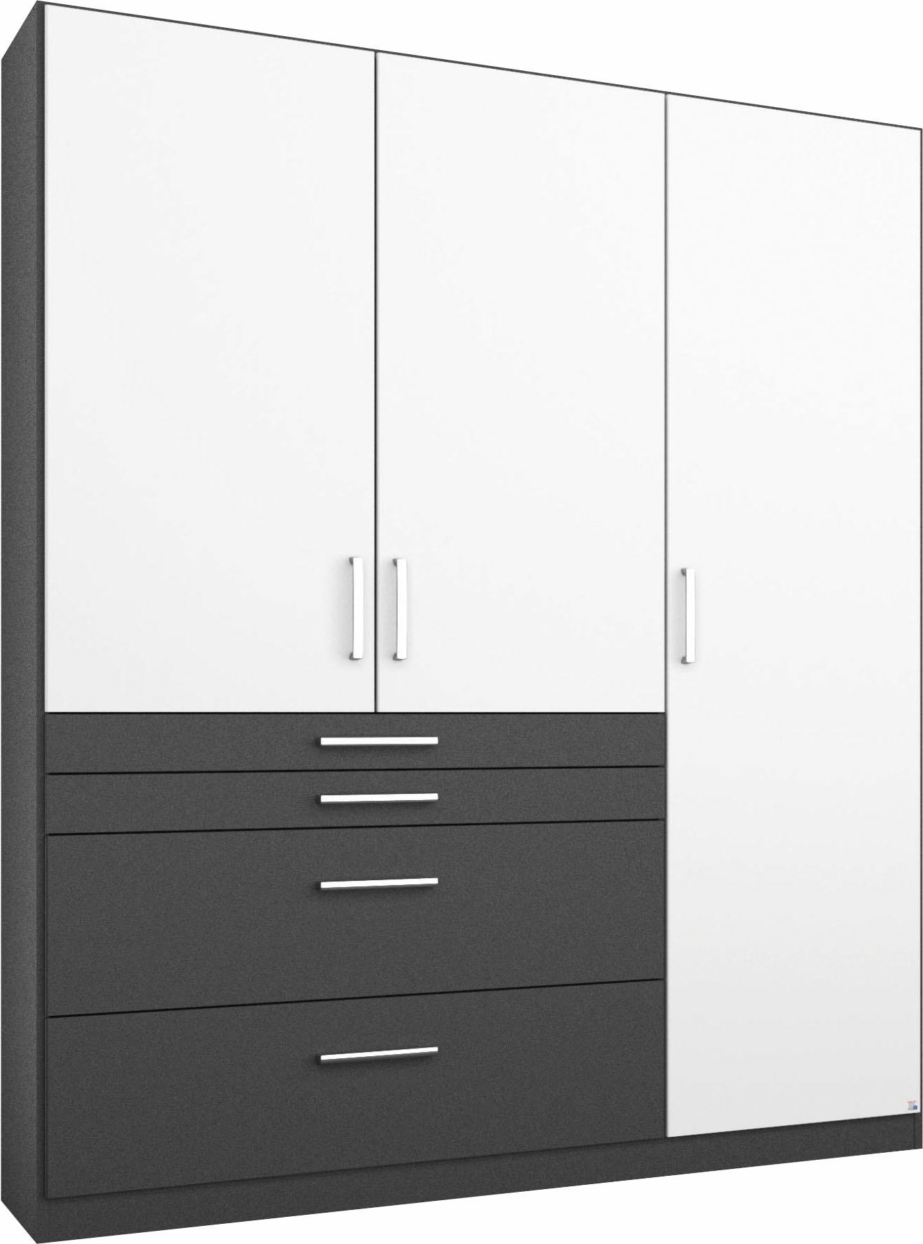 rauch Kleiderschrank "Harburg Drehtürenschrank Schlafzimmerschrank mit viel Stauraum" oberste Schublade mit praktischer Facheinteilung MADE IN GERMANY