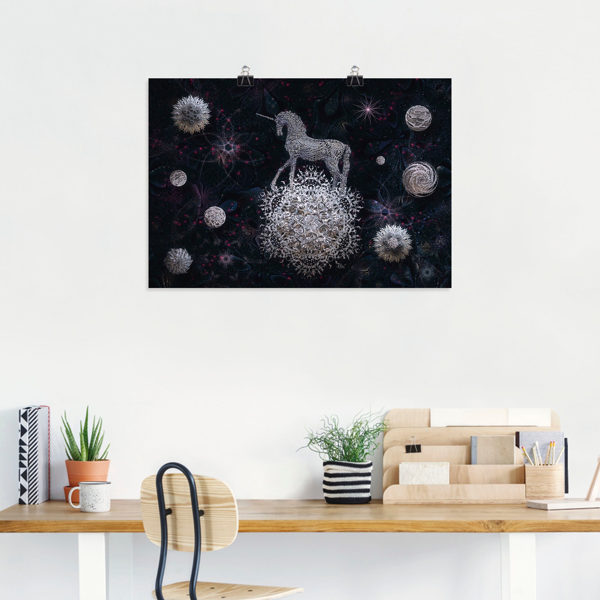 Artland Wandbild »Sternenritt«, Animal Fantasy, (1 St.), als Alubild, Leinwandbild, Wandaufkleber oder Poster in versch. Größen